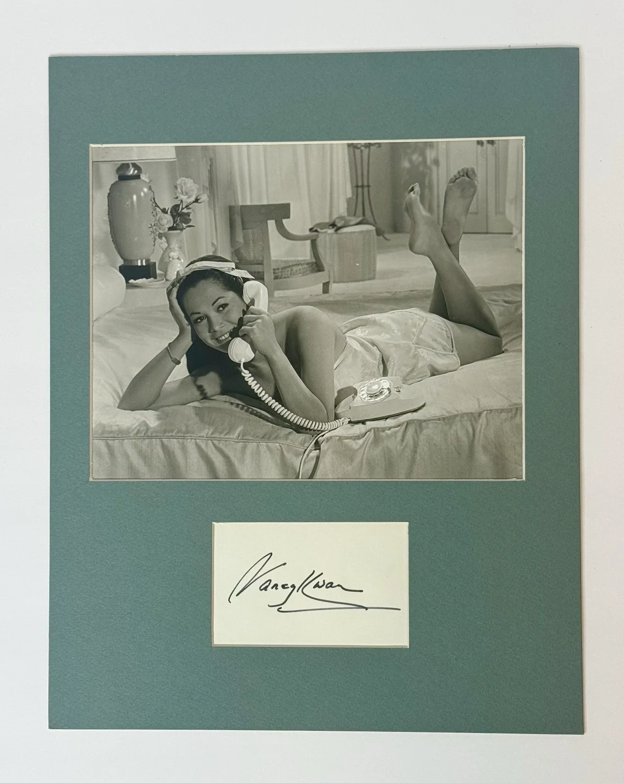Nancy Kwan — Nancy Kwan *SIGNED* Matted Photo Display (11x14 in) ~ RARE