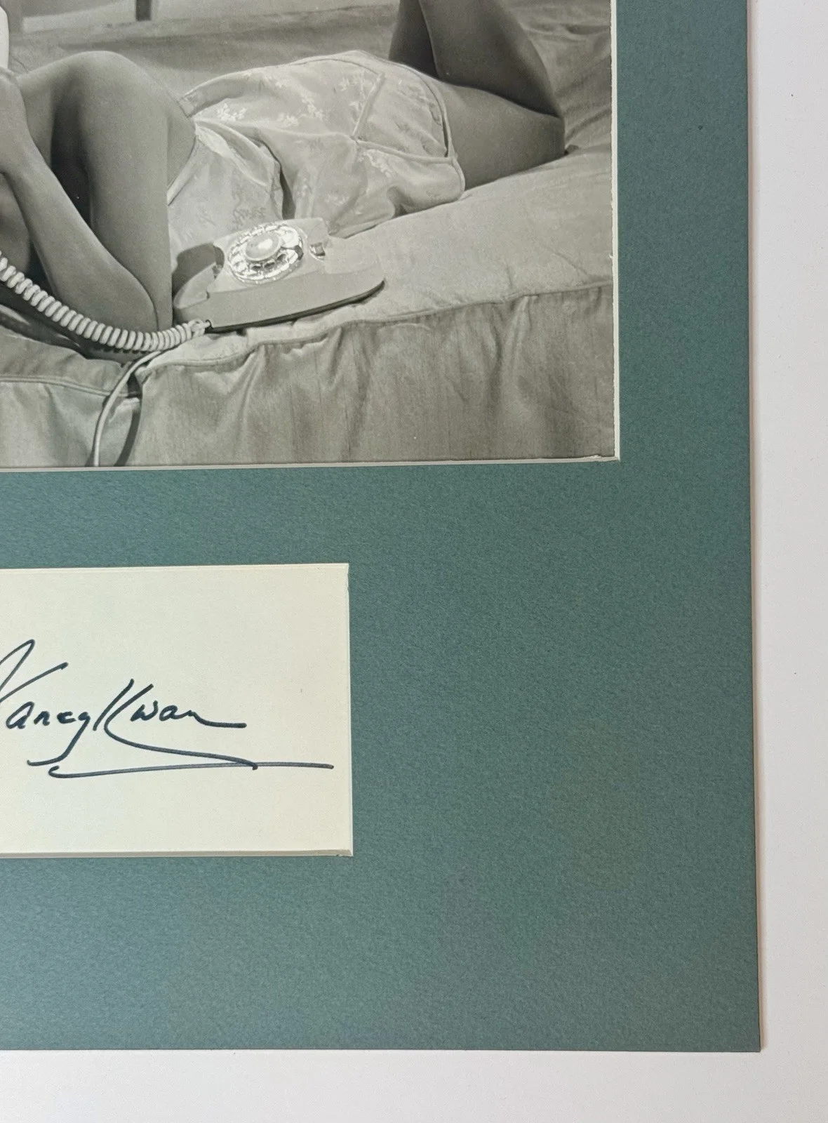 Nancy Kwan — Nancy Kwan *SIGNED* Matted Photo Display (11x14 in) ~ RARE, image 3