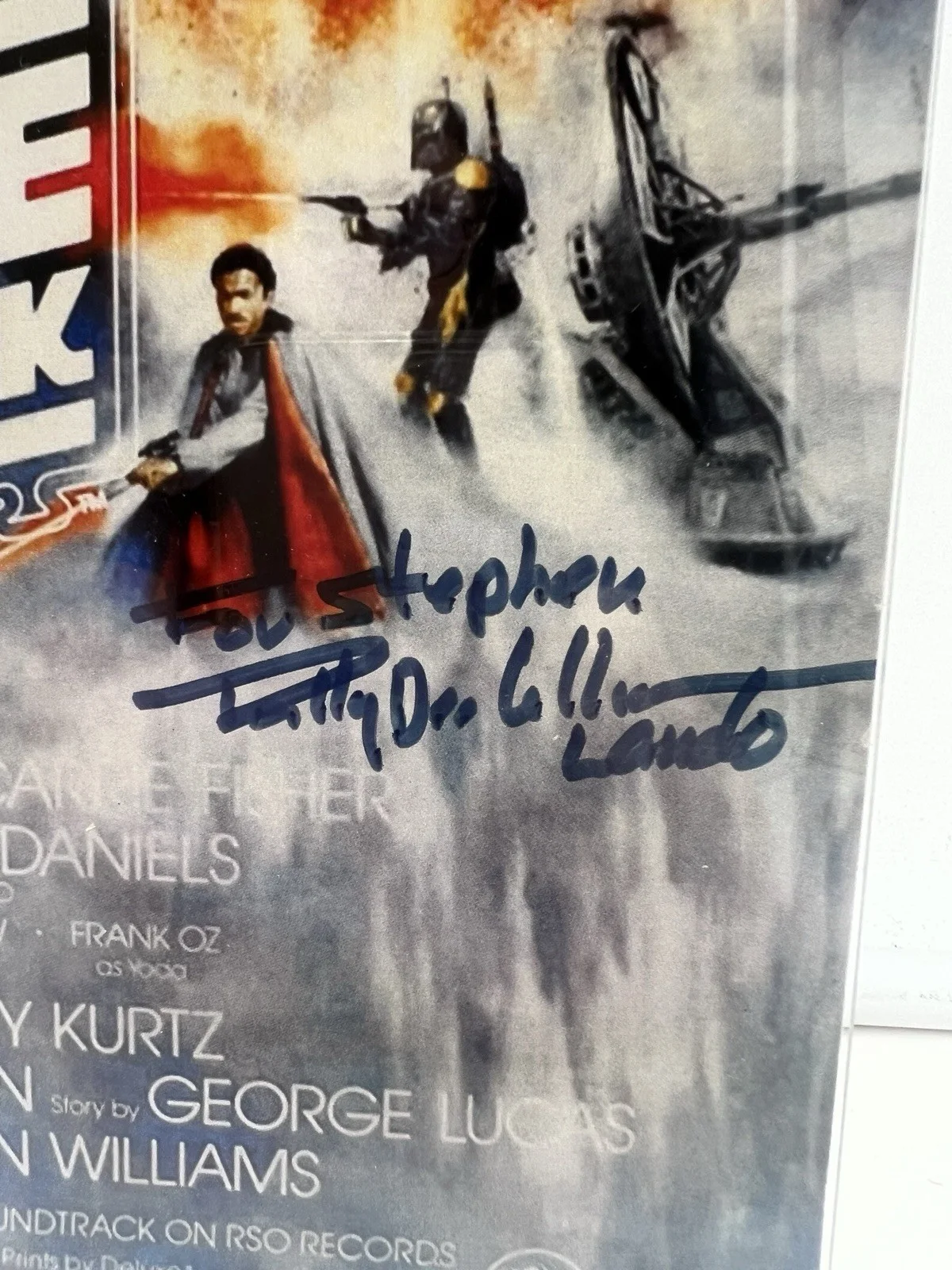 Billy Dee Williams — Star Wars BILLY DEE WILLIAMS Lando Calrissian Signed 11x17 Autographed Poster, image 2