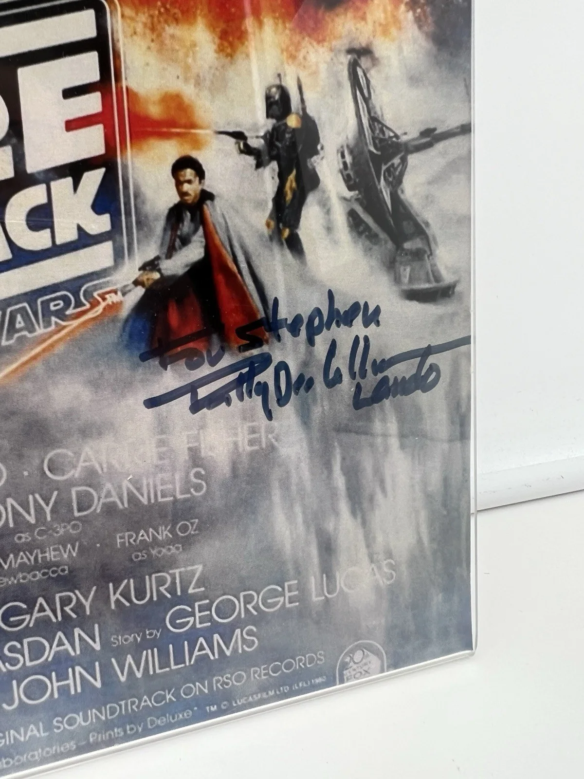 Billy Dee Williams — Star Wars BILLY DEE WILLIAMS Lando Calrissian Signed 11x17 Autographed Poster, image 3