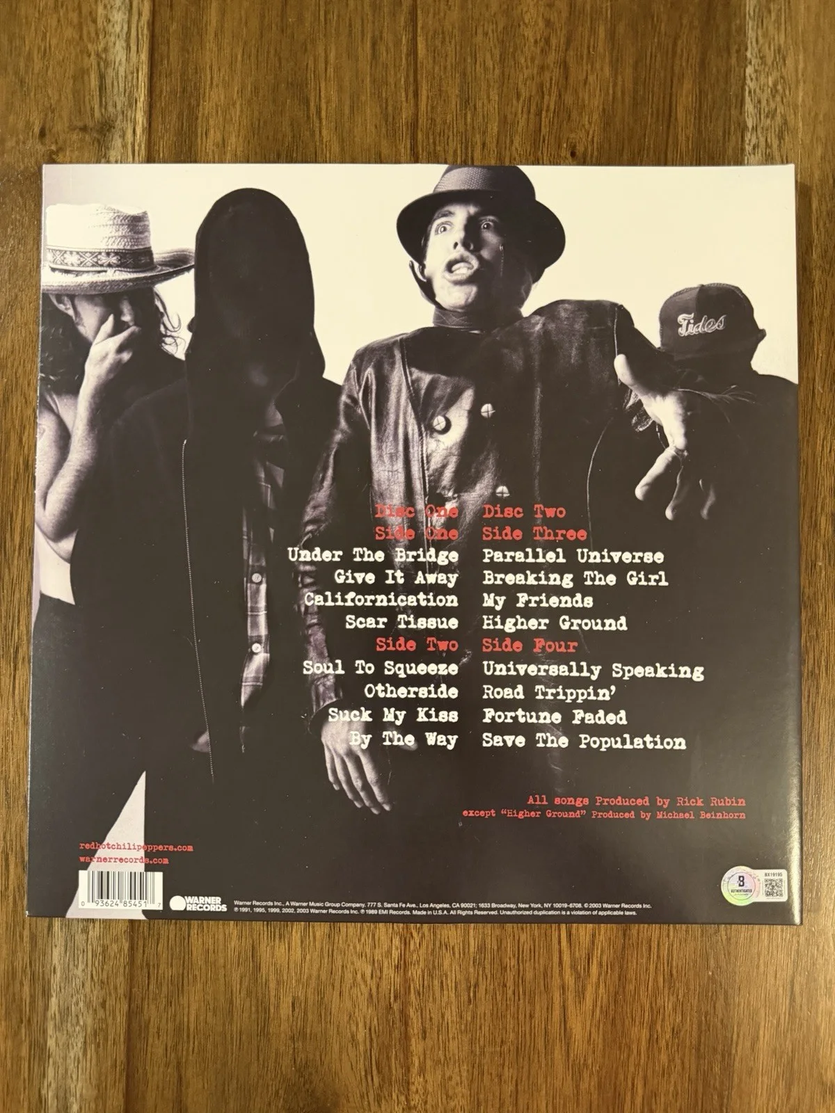 Chad Smith ‘Red Hot Chili Peppers’ Signed Vinyl Album ‘Greatest Hits’ Beckett, изображение 2