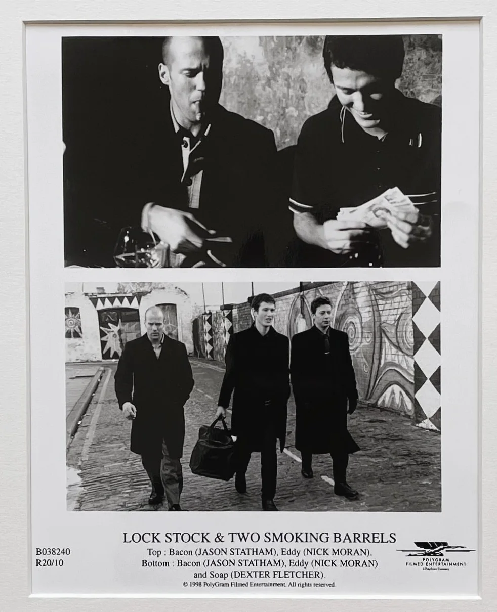 Lock Stock And Two Smoking Barrels Photo Original 8X10 Inch B&W Still: Framed, image 2