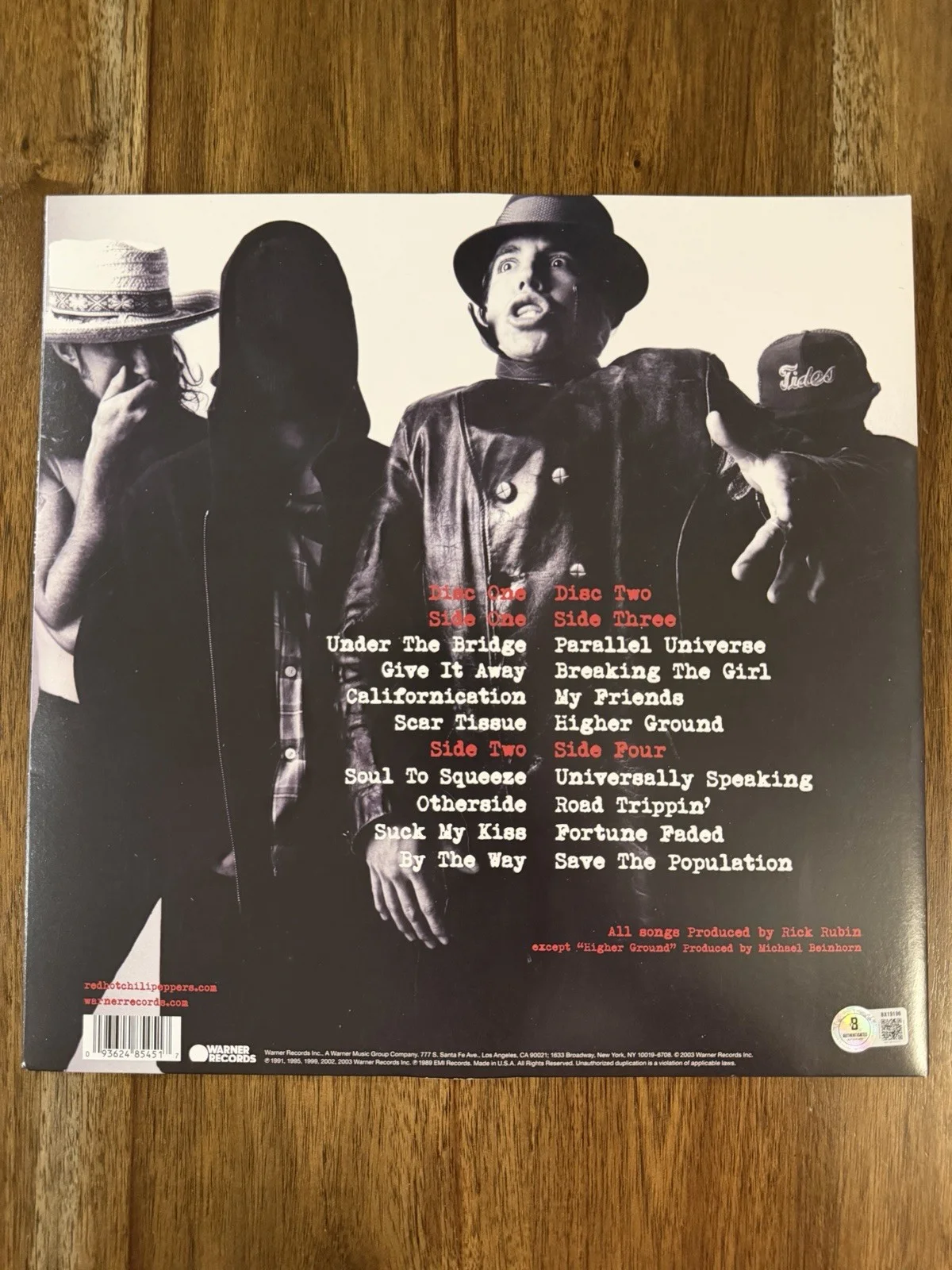 Chad Smith ‘Red Hot Chili Peppers’ Signed Vinyl Album ‘Greatest Hits’ Beckett, изображение 3