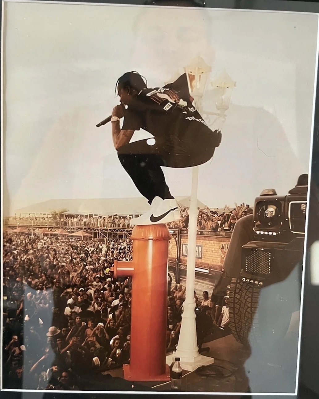 Travis Scott signed autographed index card & photo 8x10 framed 11x14 Hologram, image 2