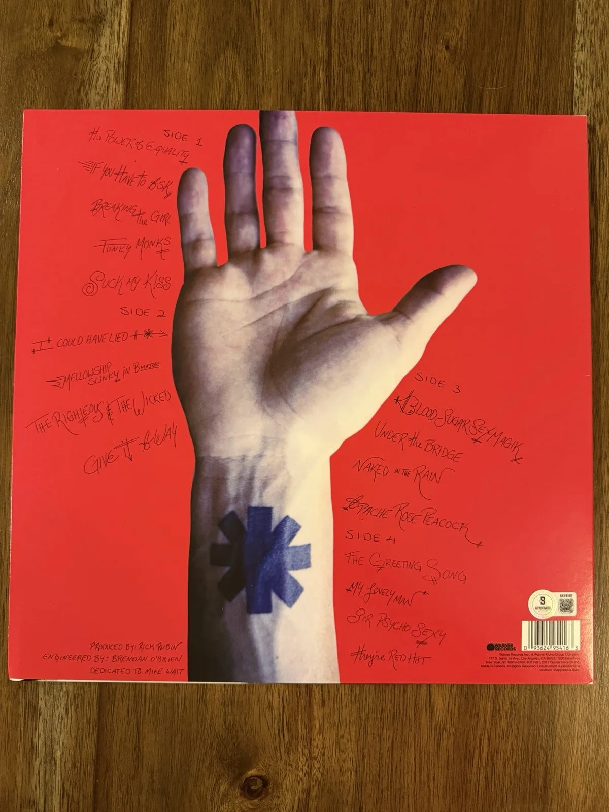 Chad Smith ‘Red Hot Chili Peppers’ Signed Vinyl Album ‘Blood Sugar Sex’ Beckett, изображение 2