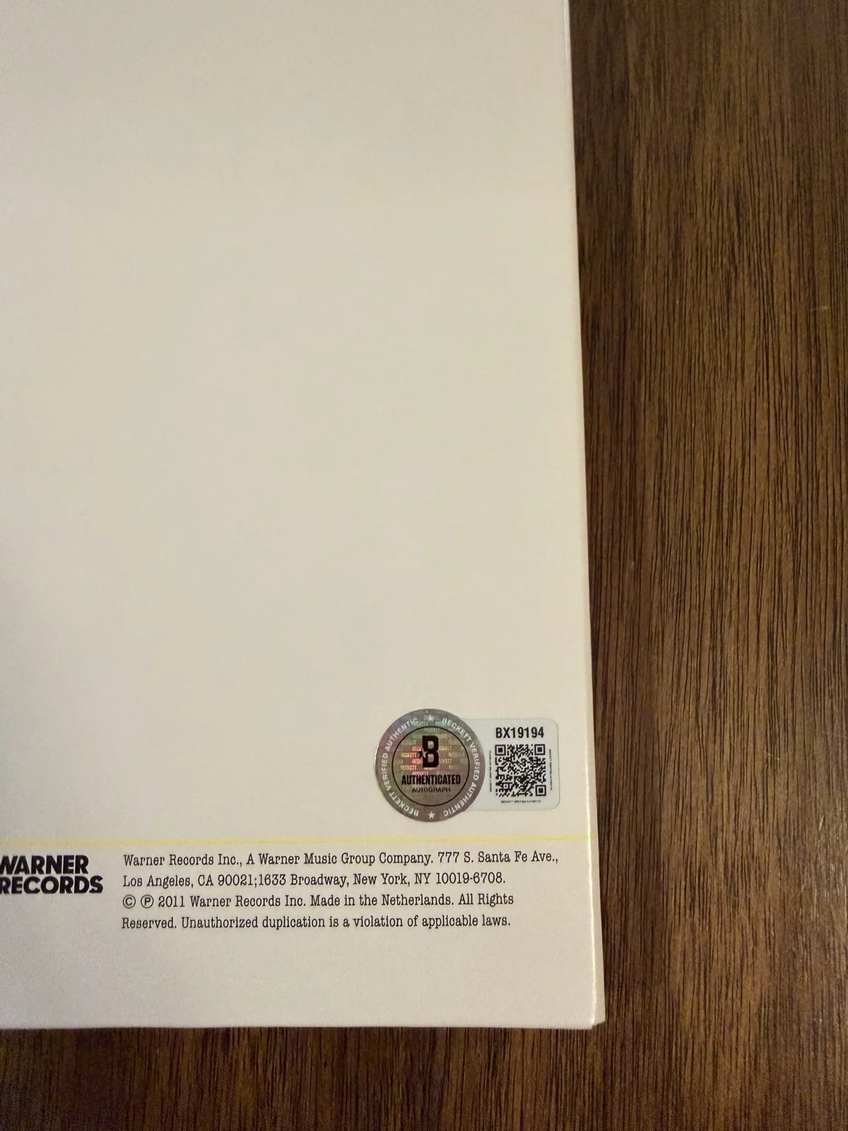 Chad Smith ‘Red Hot Chili Peppers’ Signed Vinyl Album ‘I’m With You’ Beckett, изображение 3
