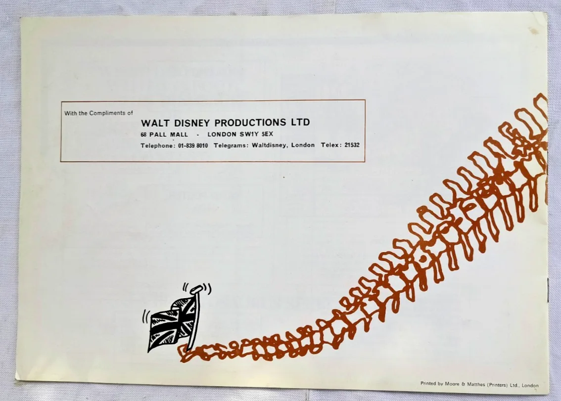 WALT DISNEY "ONE OF OUR DINOSAURS IS MISSING" RARE 1976 CAMPAIGN BOOKLET UK, изображение 4
