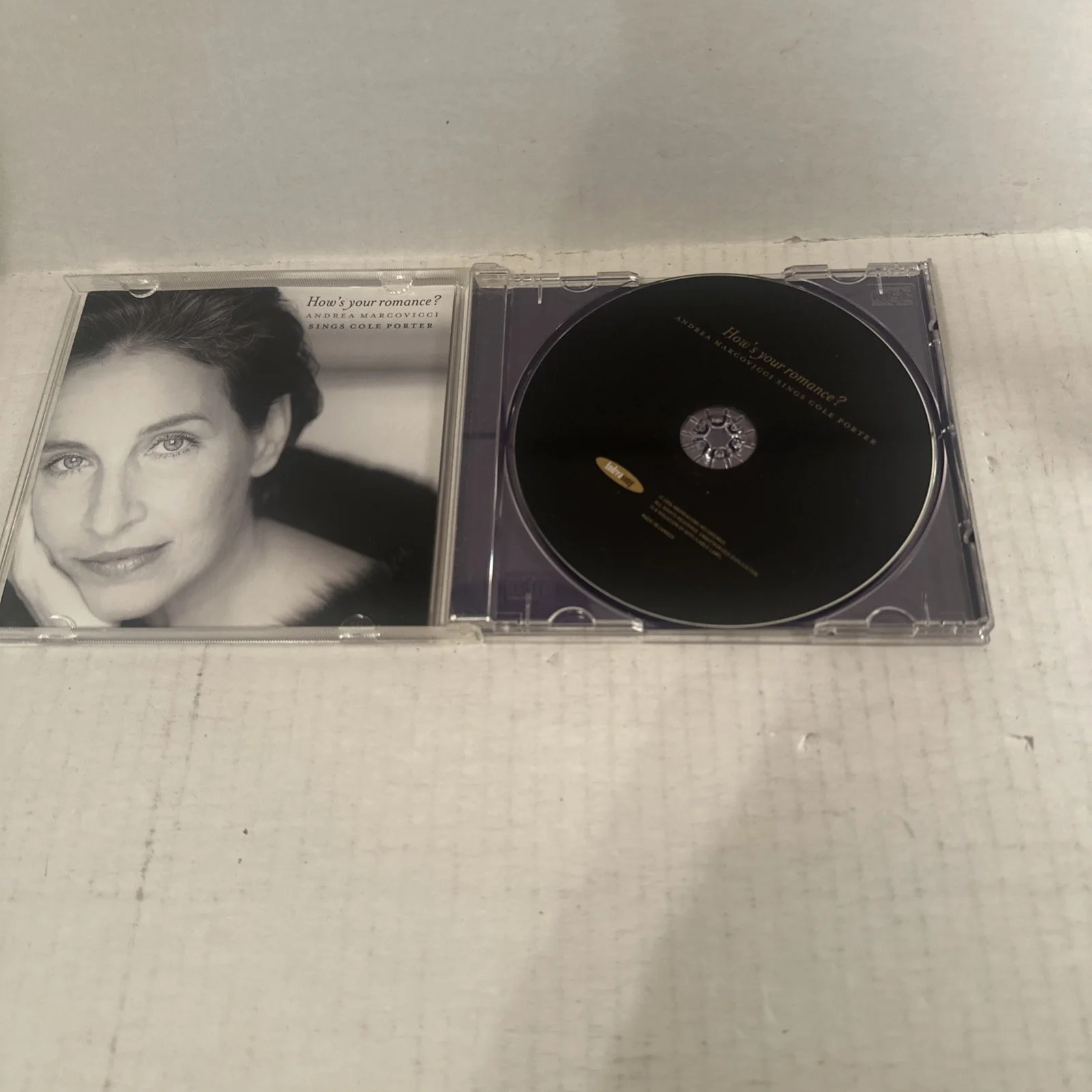 Andrea — Andrea Marcovicci Singer Actress Hand Signed Autograph Audio CD Cover Romance, image 3