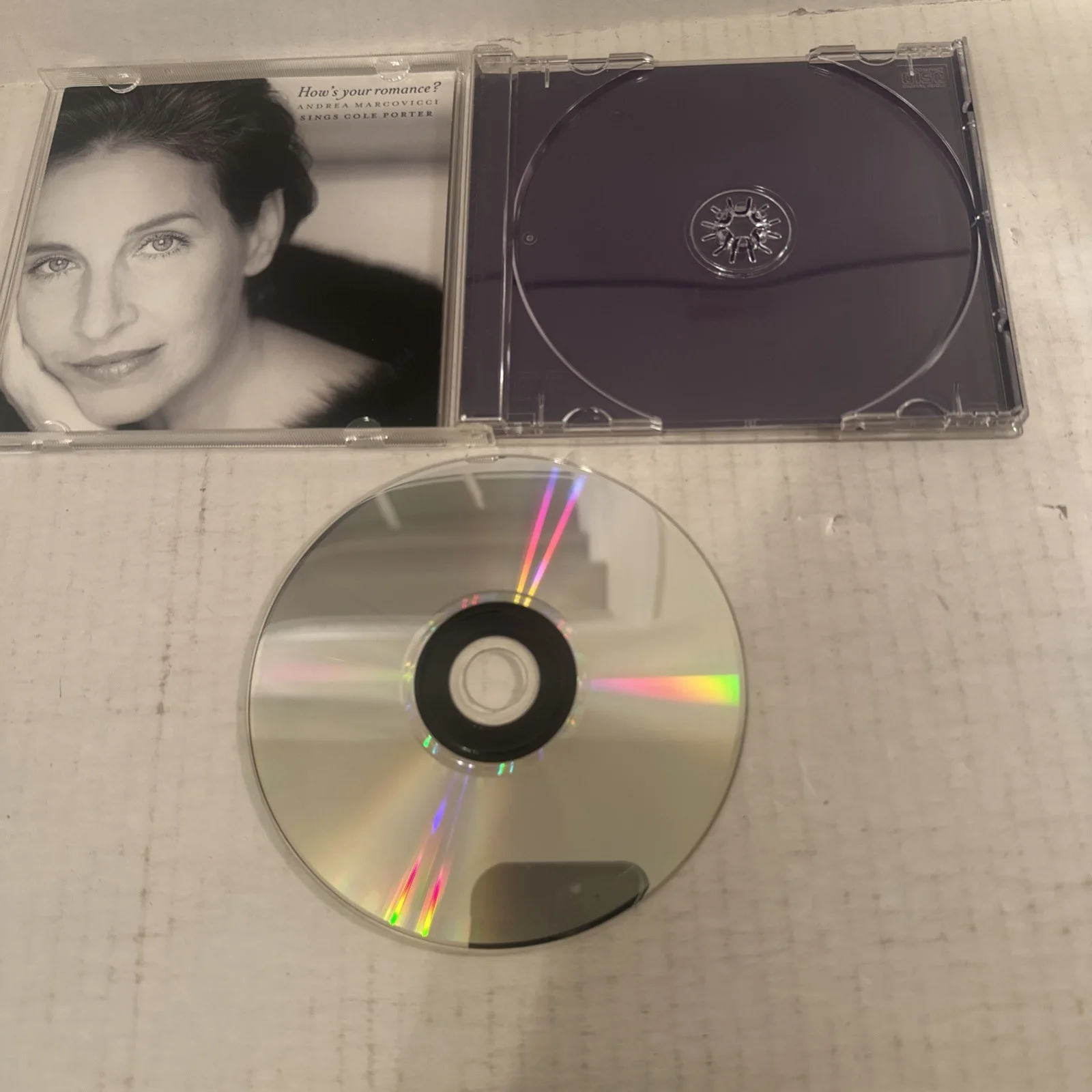 Andrea — Andrea Marcovicci Singer Actress Hand Signed Autograph Audio CD Cover Romance, image 4