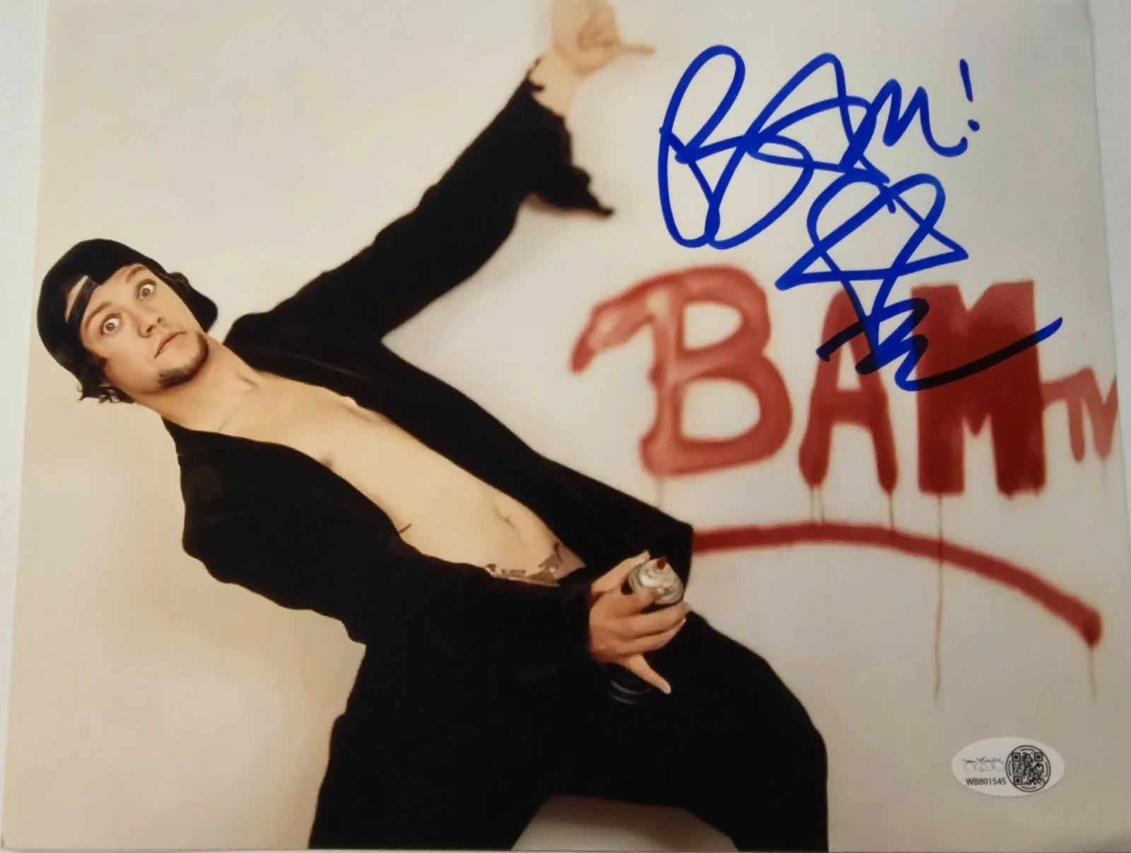 Bam Margera — Bam Margera autographed signed 8x10 photo JSA COA Jackass