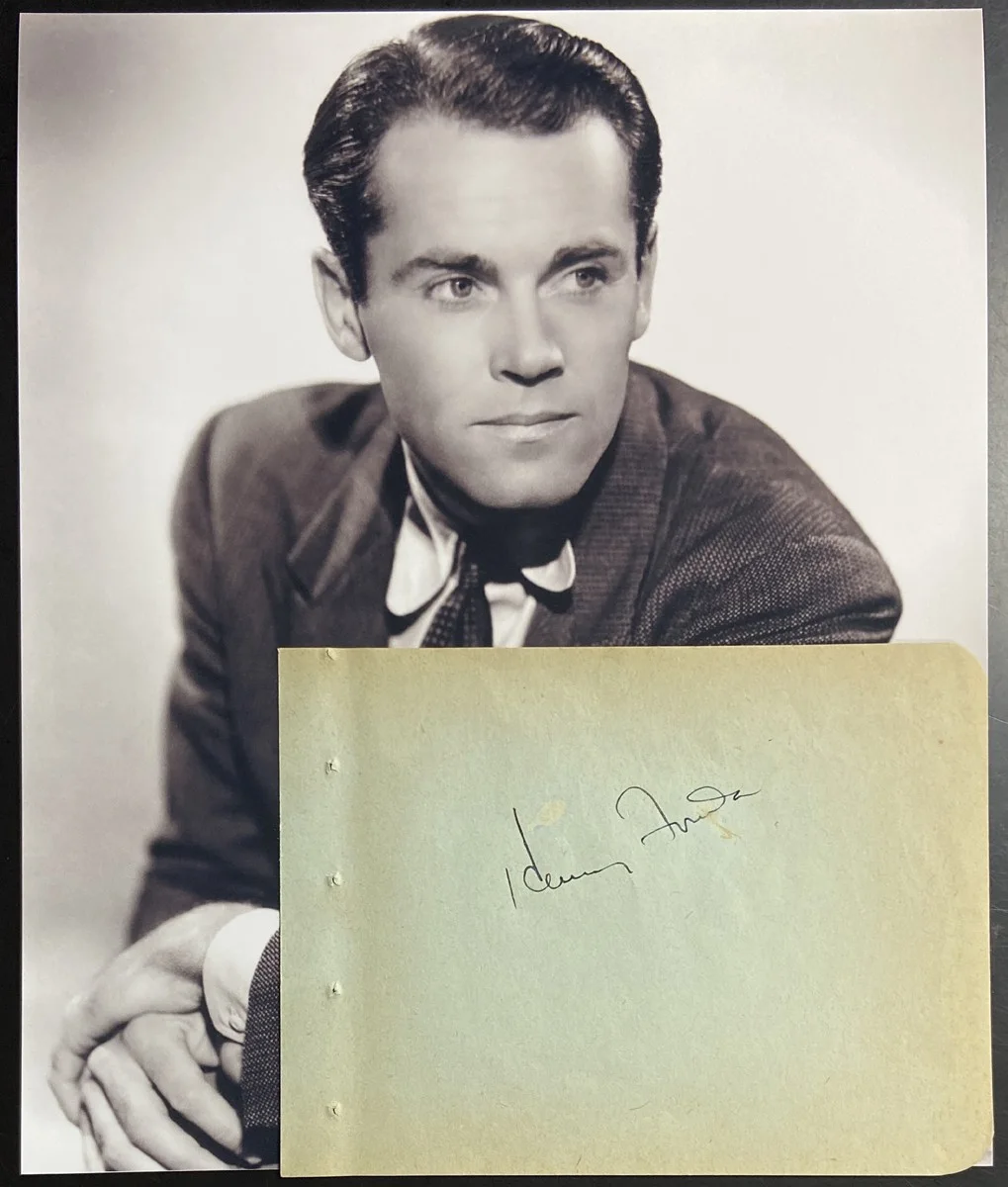 Henry Fonda & Gwen Verdon — HENRY FONDA GWEN VERDON Set Of 2 Of Autographs BOB FOSSE