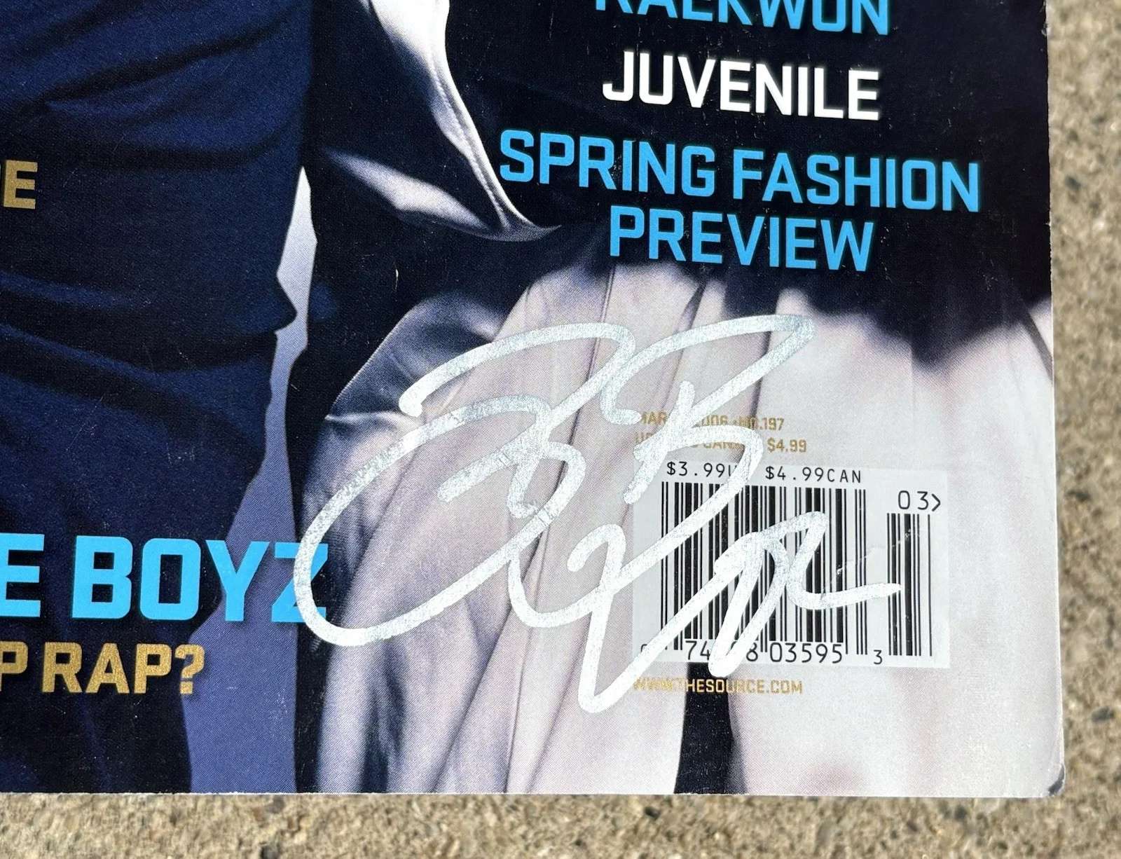 BUN B UGK SIGNED the Source Magazine JSA COA Rap Hip Hop, image 2