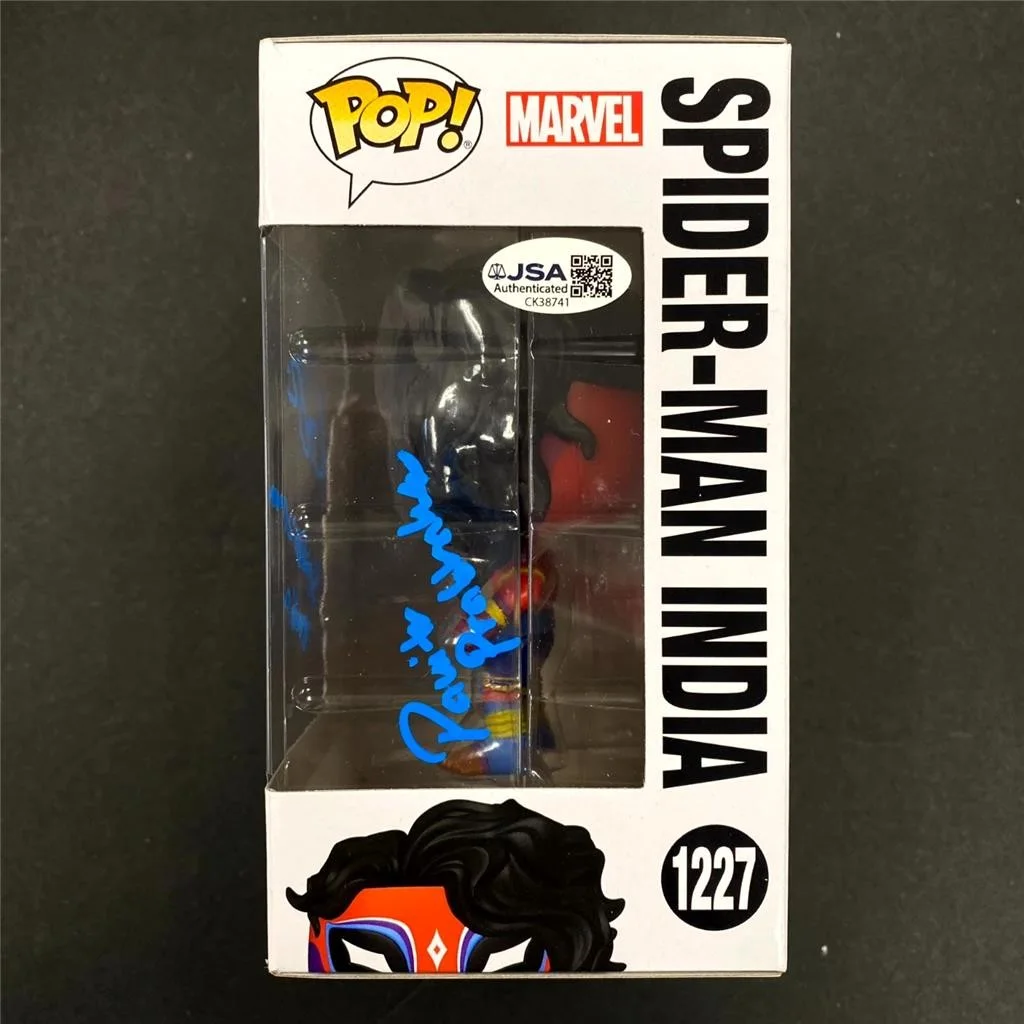 Karan Soni signed "Spider-Man India, Pavitr Prabhakar" Funko Pop! autograph JSA, изображение 4