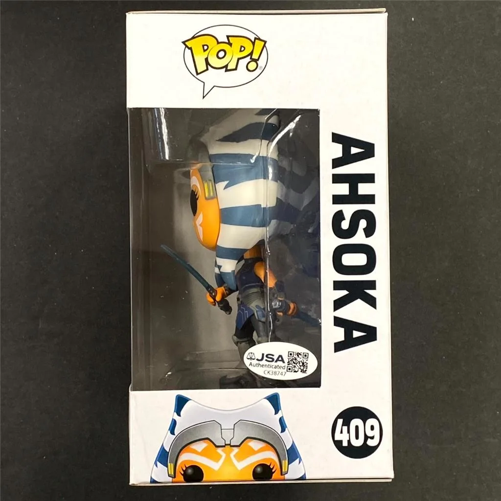 Ariana Greenblatt signed Ahsoka Funko Pop! 409 Star Wars autograph ~ JSA, image 3