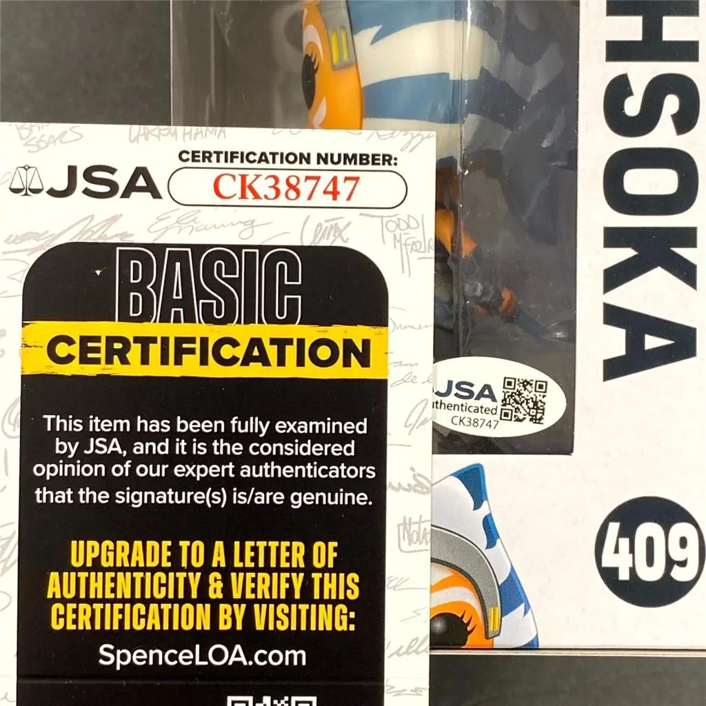 Ariana Greenblatt signed Ahsoka Funko Pop! 409 Star Wars autograph ~ JSA, image 5