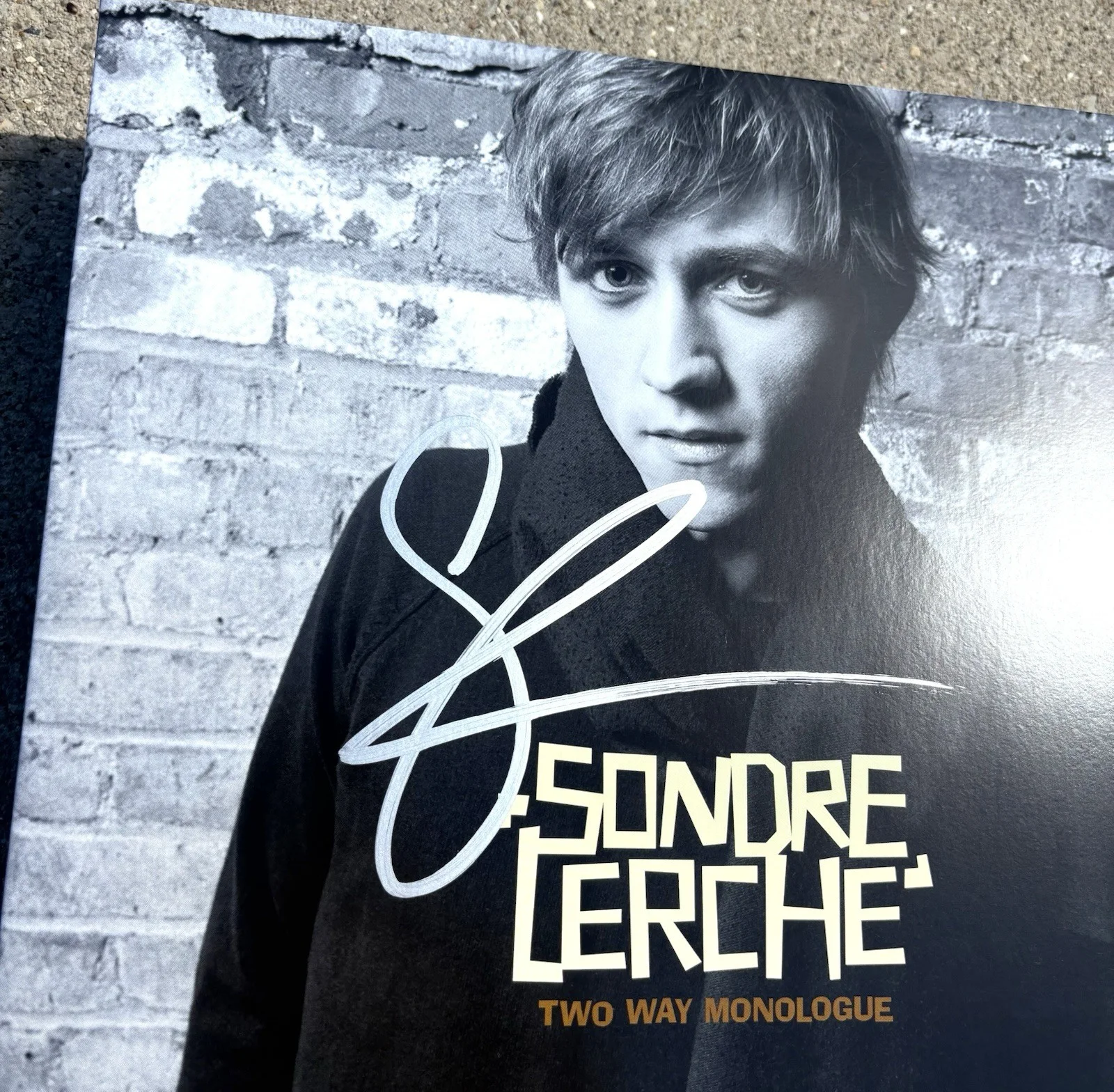 SONDRE LERCHE SIGNED White Vinyl JSA COA Two Way Monologue, image 2