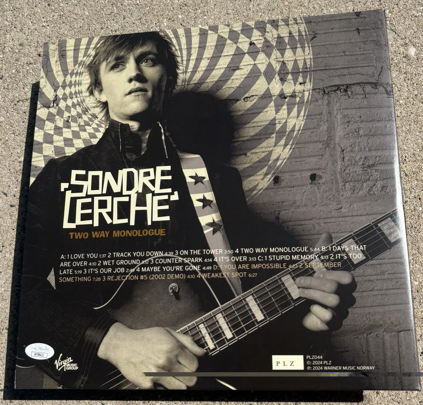 SONDRE LERCHE SIGNED White Vinyl JSA COA Two Way Monologue, image 3