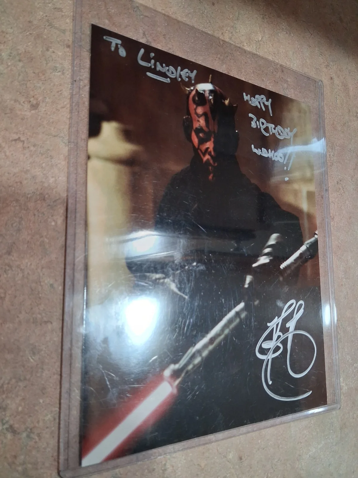 Ray Park — RAY PARK Signed STAR WARS: DARTH MAUL Personalized Autograph, image 2