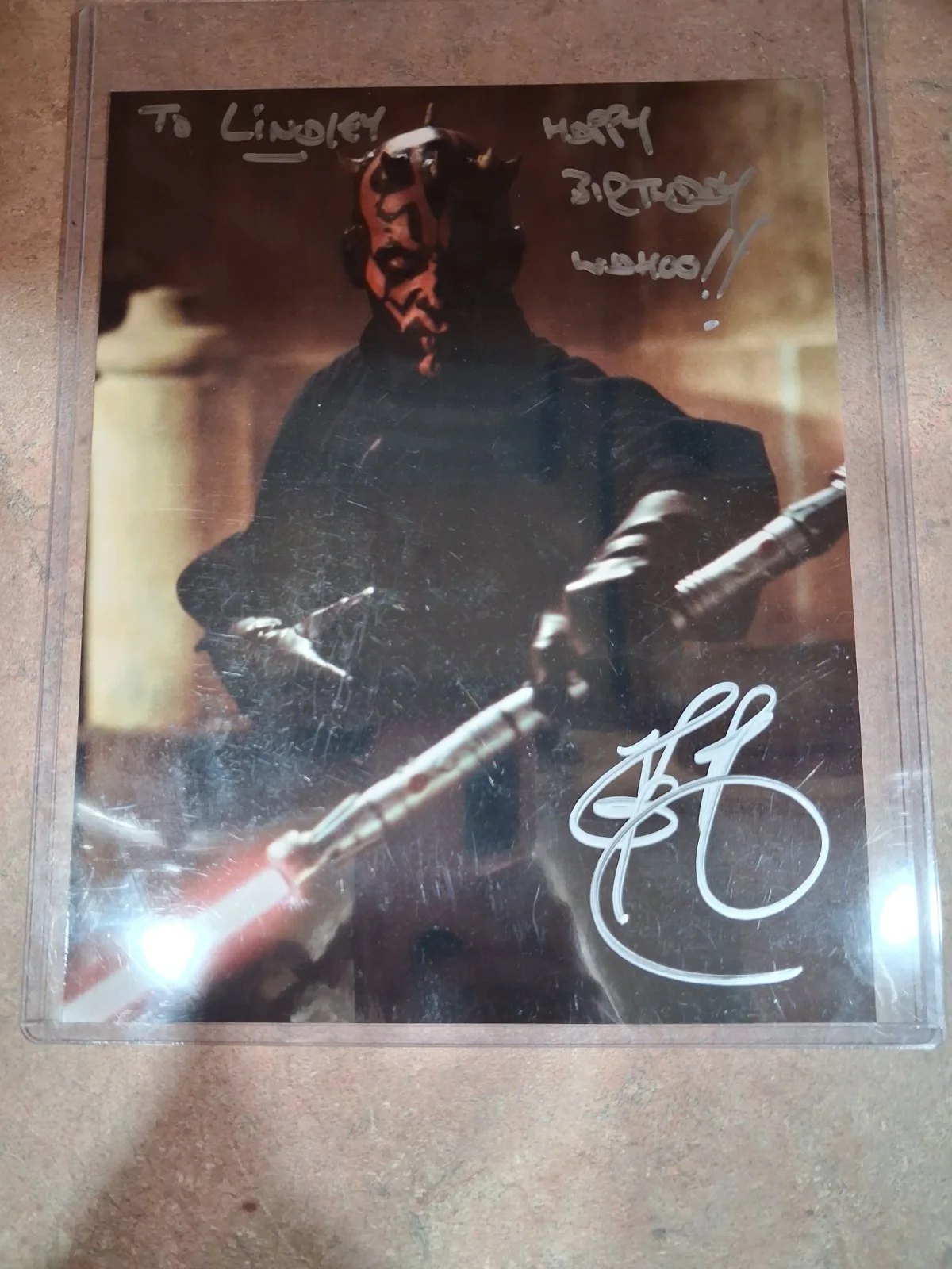 Ray Park — RAY PARK Signed STAR WARS: DARTH MAUL Personalized Autograph, image 3