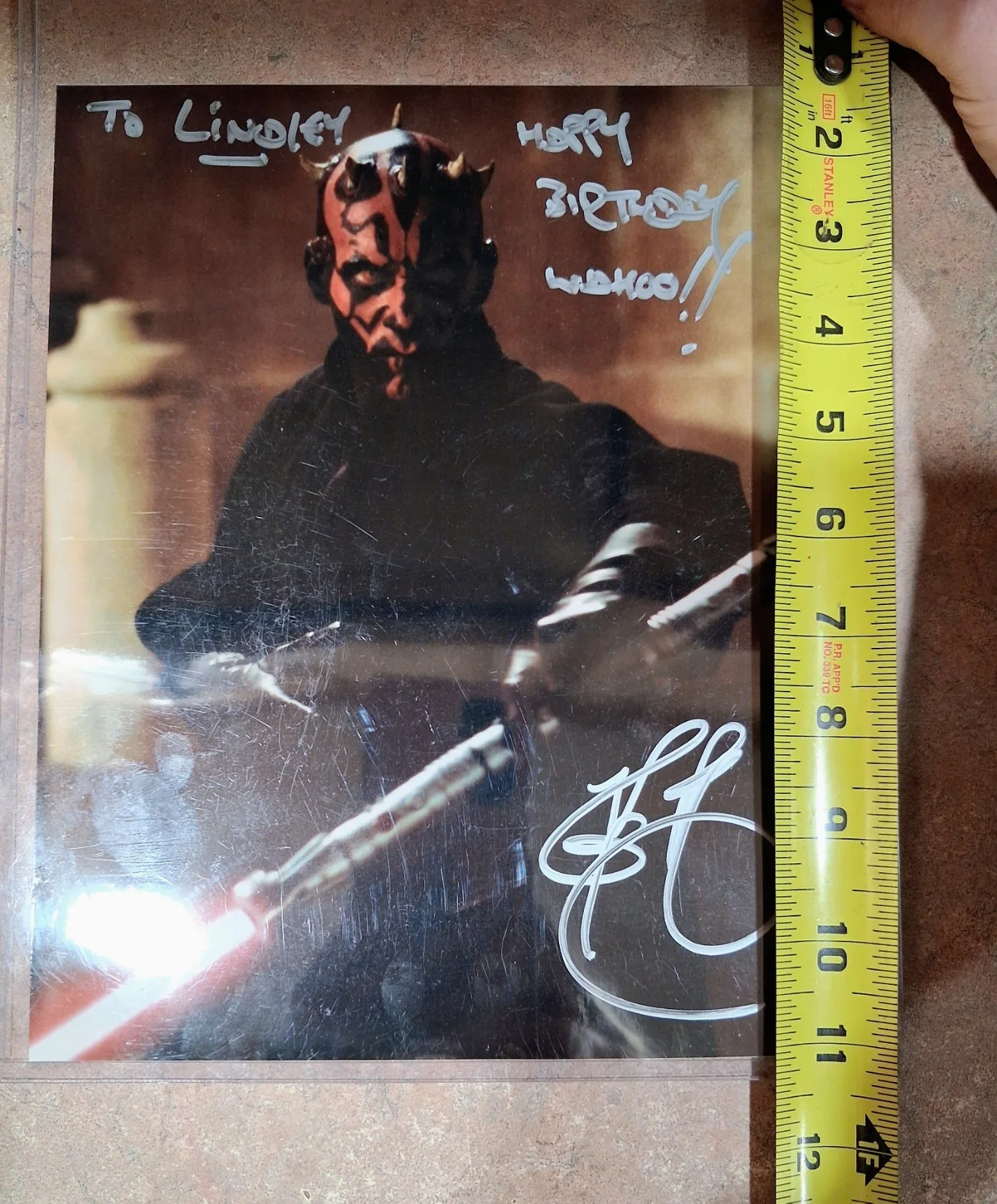 Ray Park — RAY PARK Signed STAR WARS: DARTH MAUL Personalized Autograph, image 5