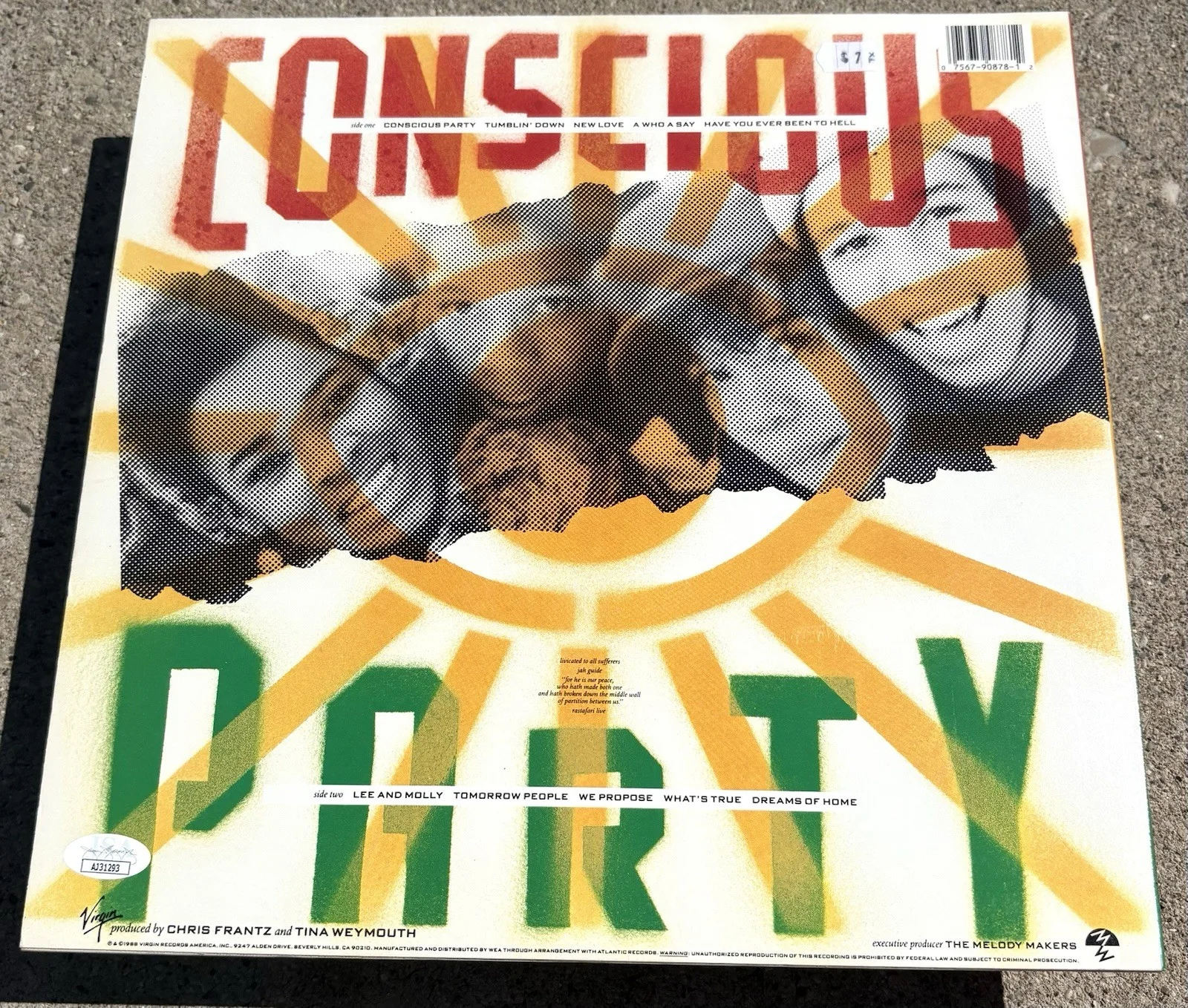 ZIGGY MARLEY SIGNED Vinyl JSA COA Melody Maker, image 3