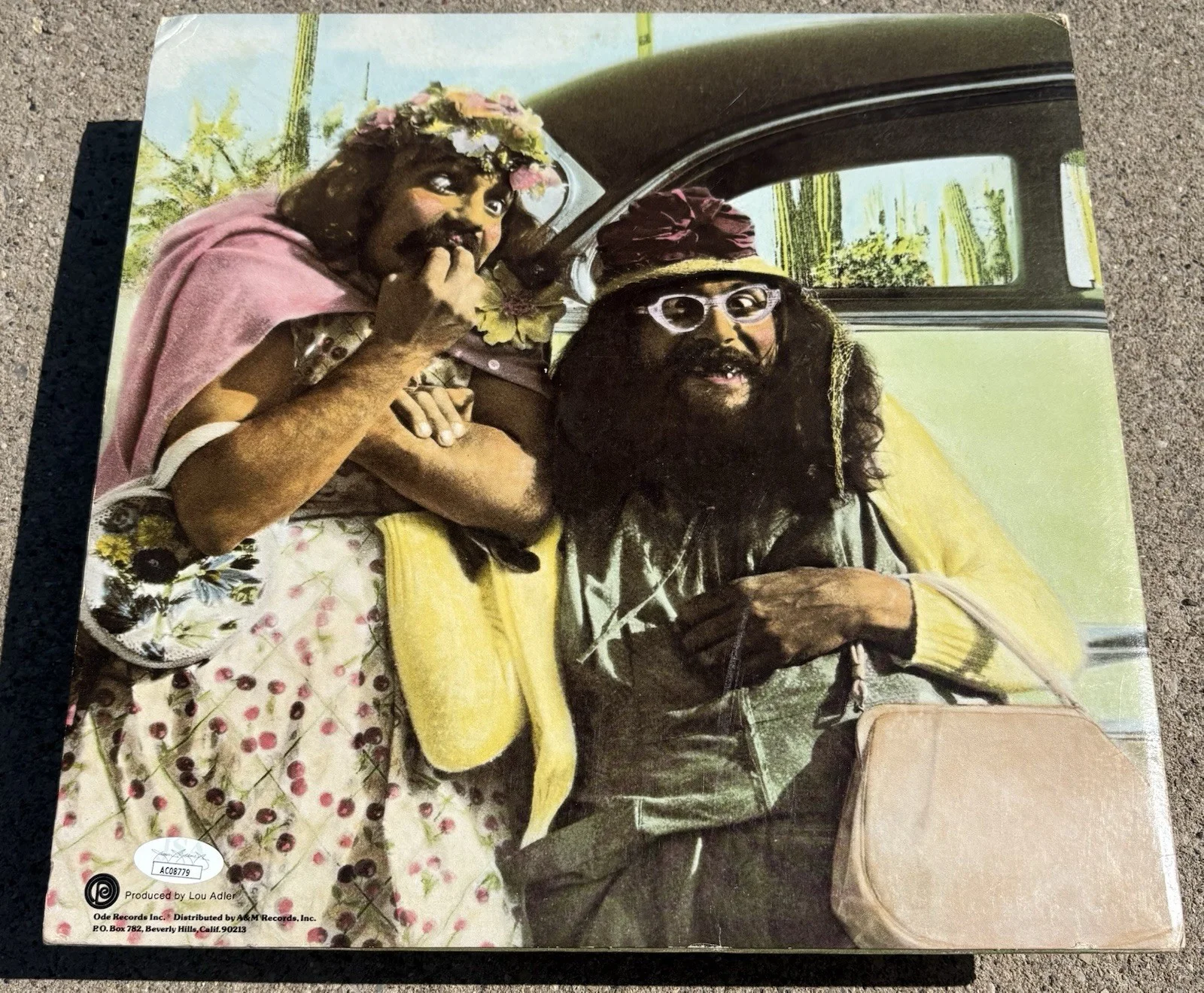CHEECH AND CHONG SIGNED Los Cochinos Vinyl JSA COA, image 2