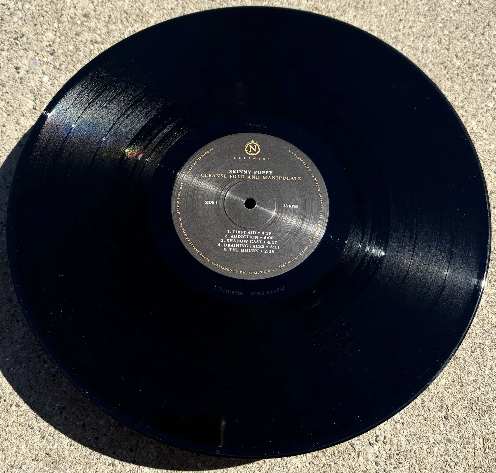 NIVEK OGRE Skinny Puppy SIGNED Vinyl JSA COA Cleanse Fold And Manipulate, image 5