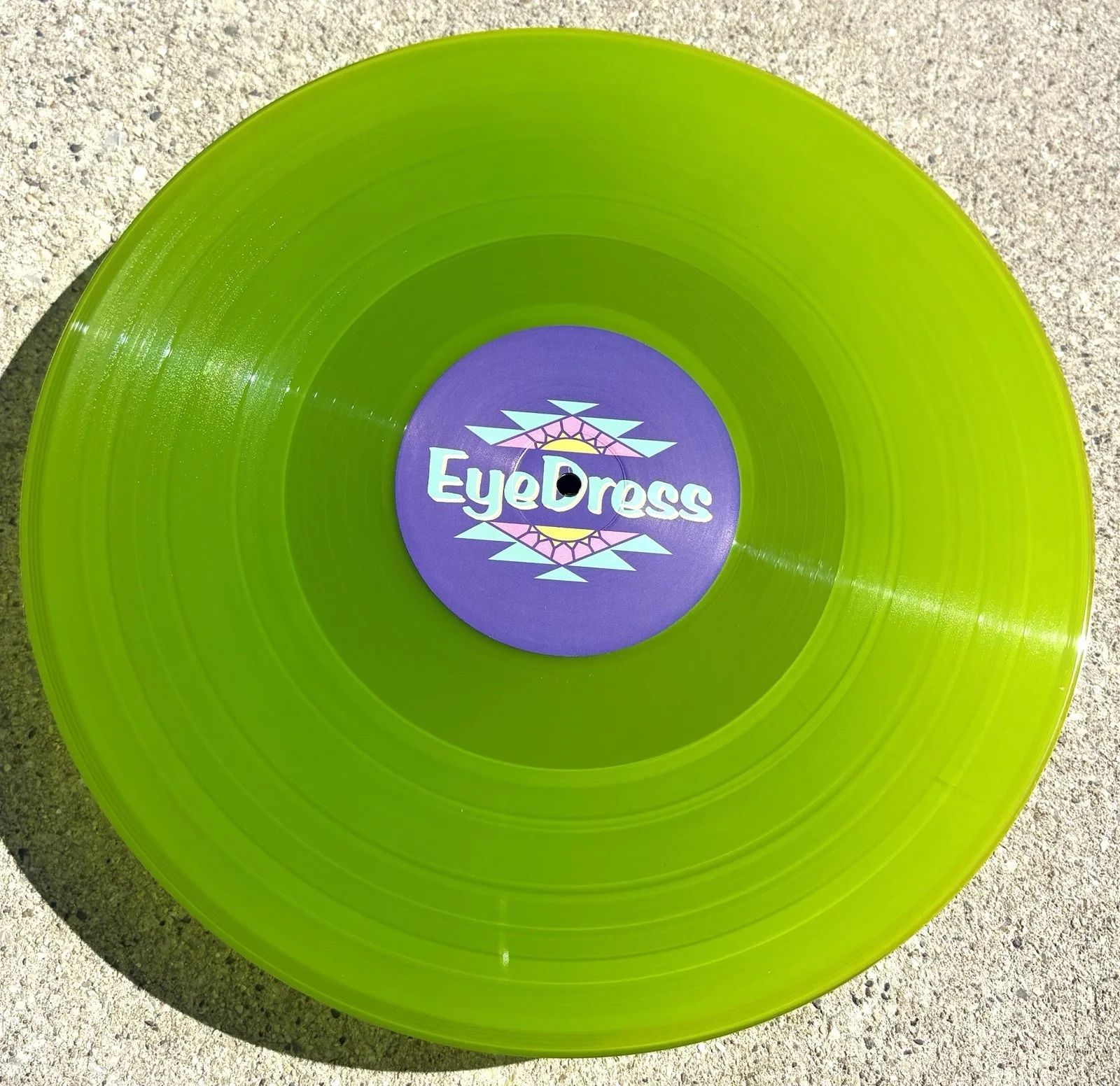EYEDRESS SIGNED Green Vinyl JSA COA Sensitive G, image 5
