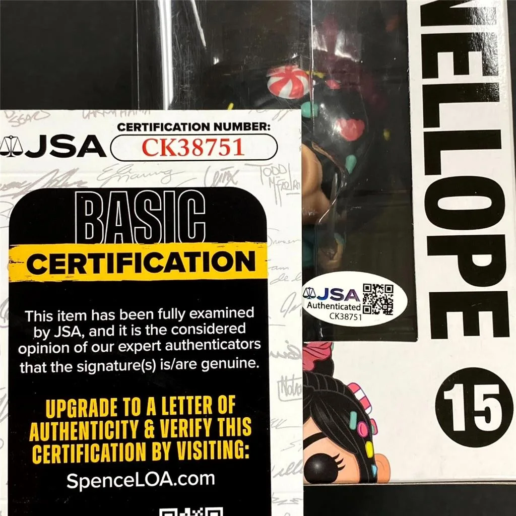 Sarah Silverman signed Vanellope Wreck It Ralph Funko Pop! #15 autograph ~ JSA, image 5