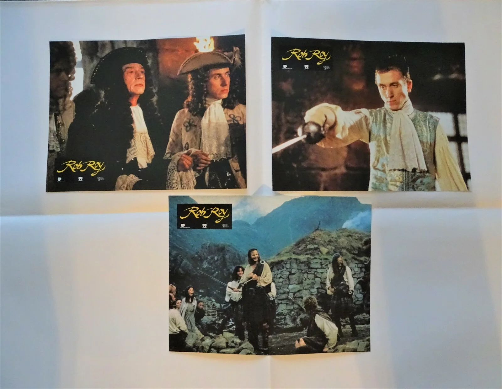 Rob Roy 1995 original French film poster memorabilia 3 lobby cards Liam Neeson, изображение 2