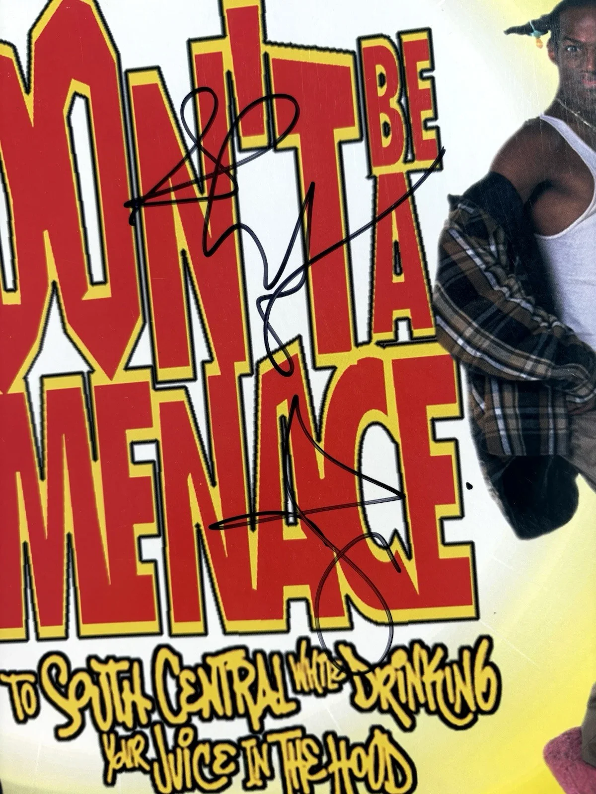 DON’T BE A MENACE SIGNED Soundtrack Vinyl JSA COA Marlon & Shawn Wayans, image 2
