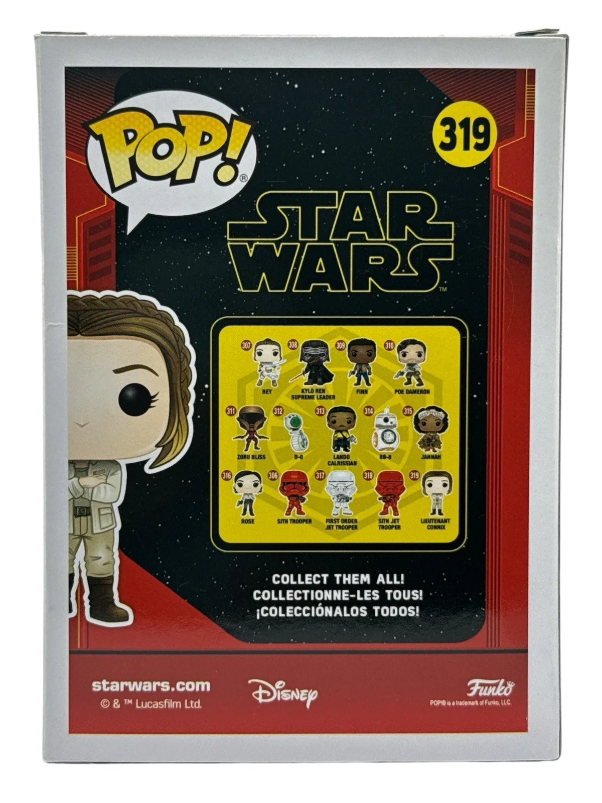 Billie Lourd — Billie Lourd Signed Star Wars Lieutenant Connix Funko Pop Beckett COA, изображение 2