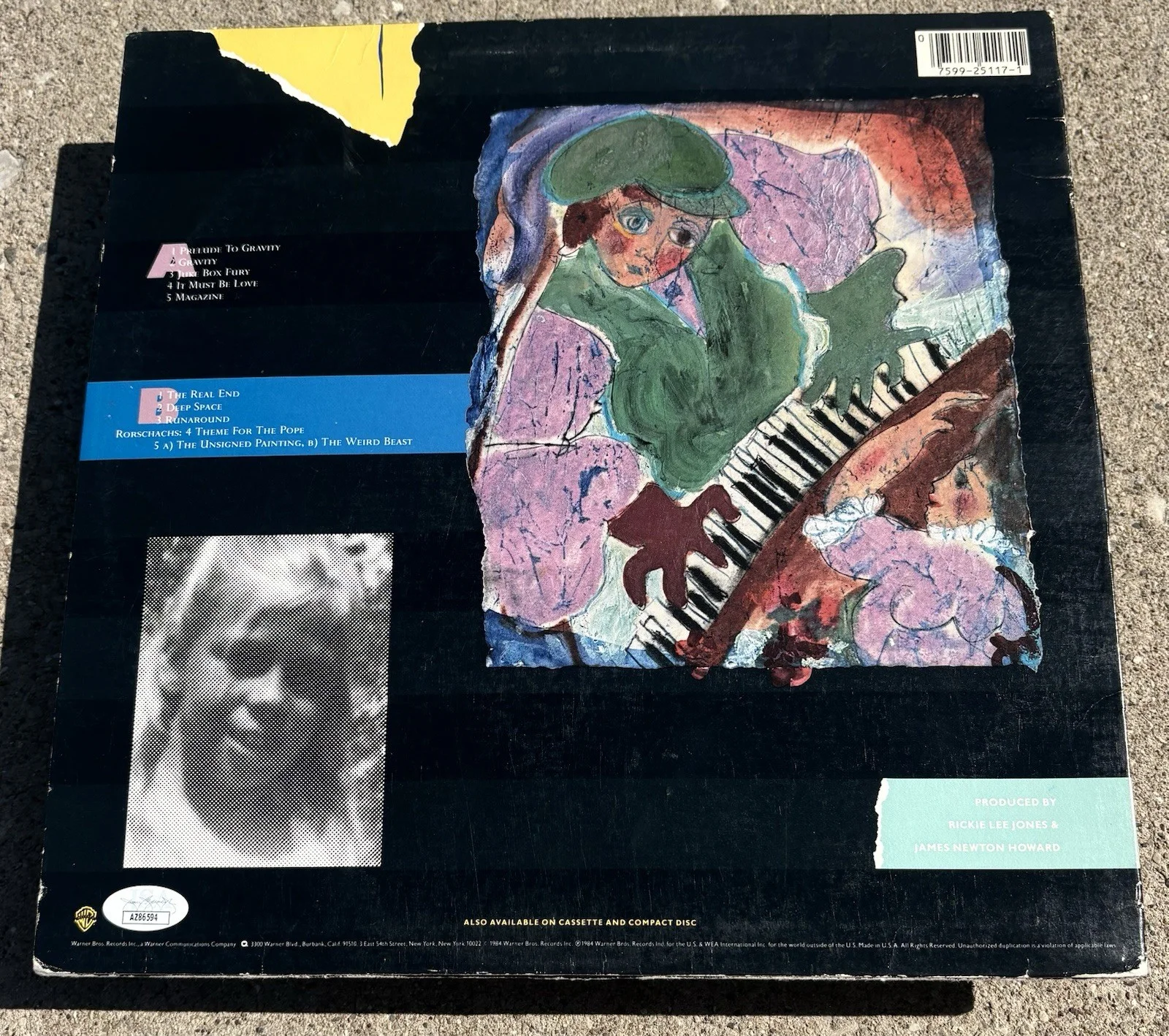 RICKIE LEE JONES SIGNED Vinyl JSA COA The Magazine, изображение 2