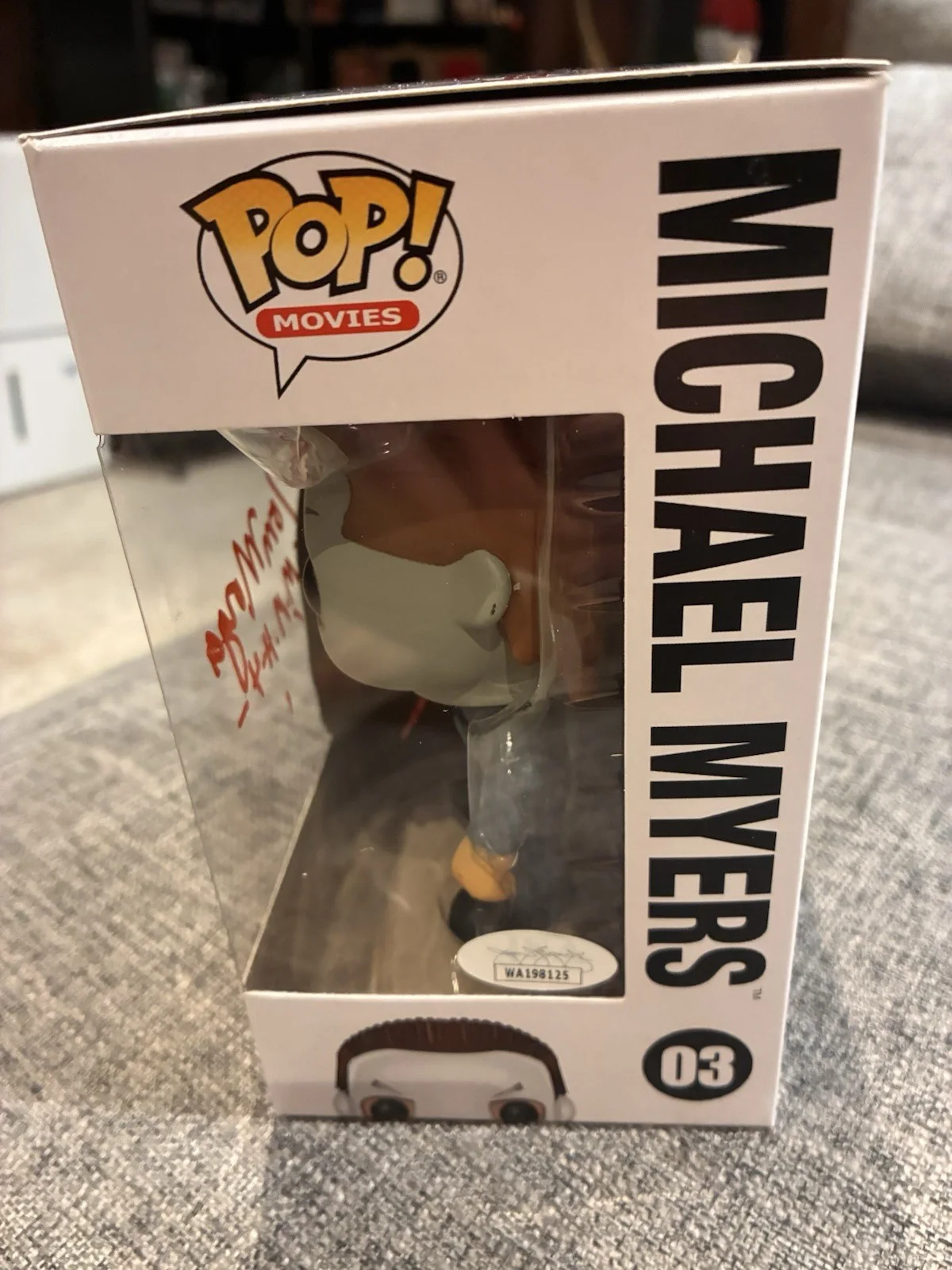 TOM MORGA — Tom Morga Signed Funko Pop Michael Myers Halloween Autograph Horror JSA COA, изображение 2