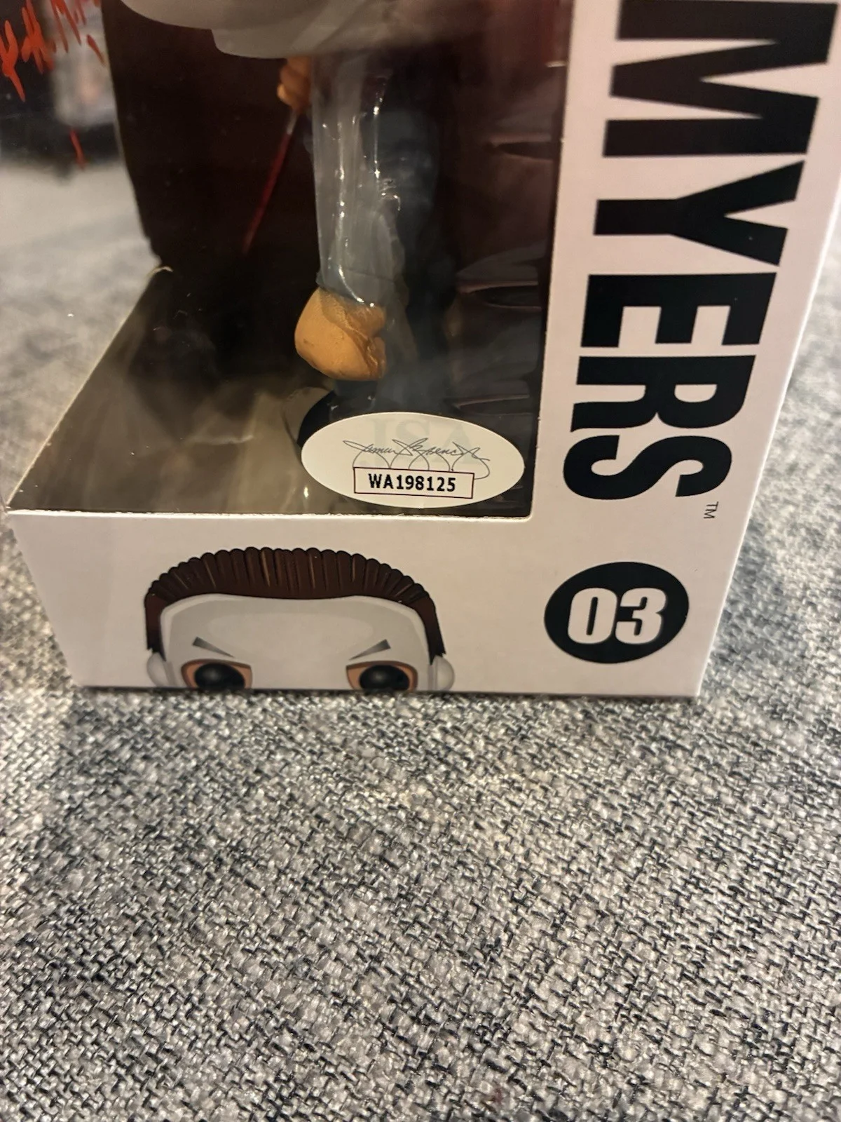 TOM MORGA — Tom Morga Signed Funko Pop Michael Myers Halloween Autograph Horror JSA COA, изображение 3