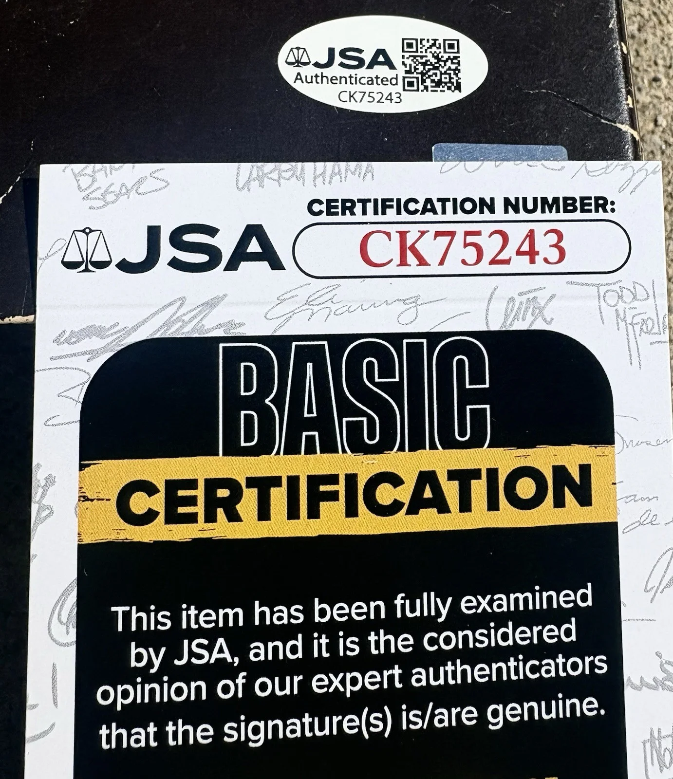 PHIL COLLINS SIGNED Vinyl JSA COA Hello I Must Be Going, изображение 3