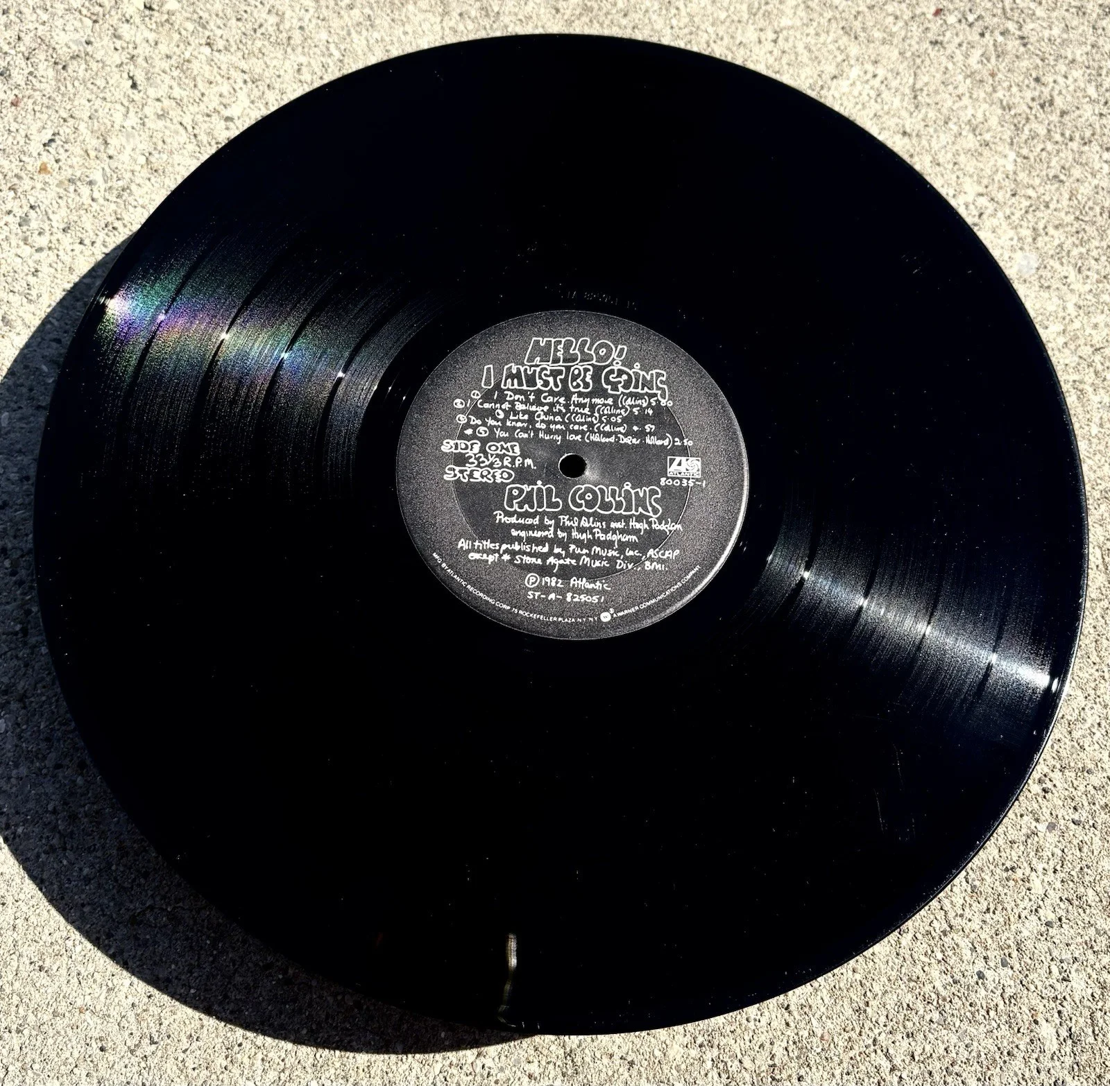 PHIL COLLINS SIGNED Vinyl JSA COA Hello I Must Be Going, изображение 4