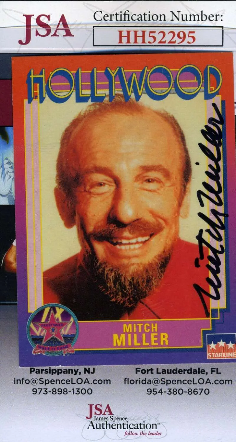 Mitch Miller — Mitch Miller JSA Coa Signed 1991 Starline Hollywood Card Autograph