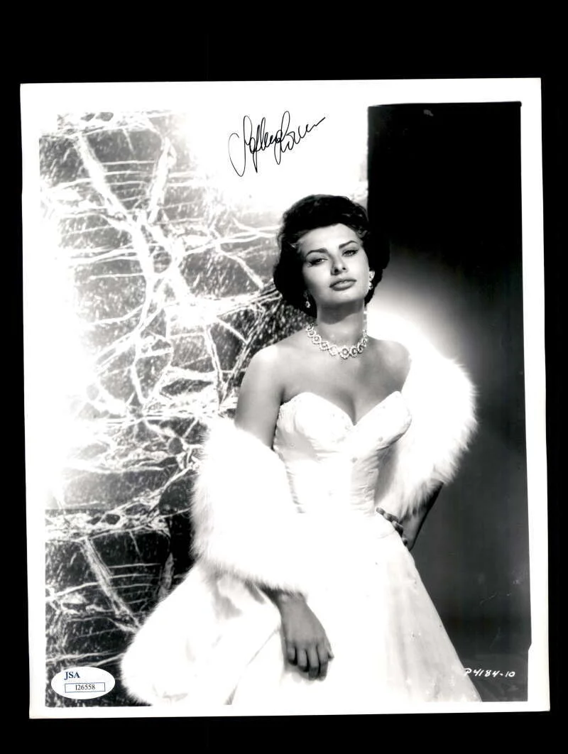 Sophia Loren — Sophia Loren JSA Coa Signed 8x10 Photo Autograph
