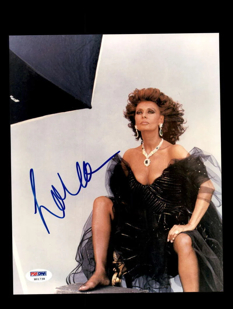 Sophia Loren — Sophia Loren PSA DNA Coa Signed 8x10 Photograph Autograph