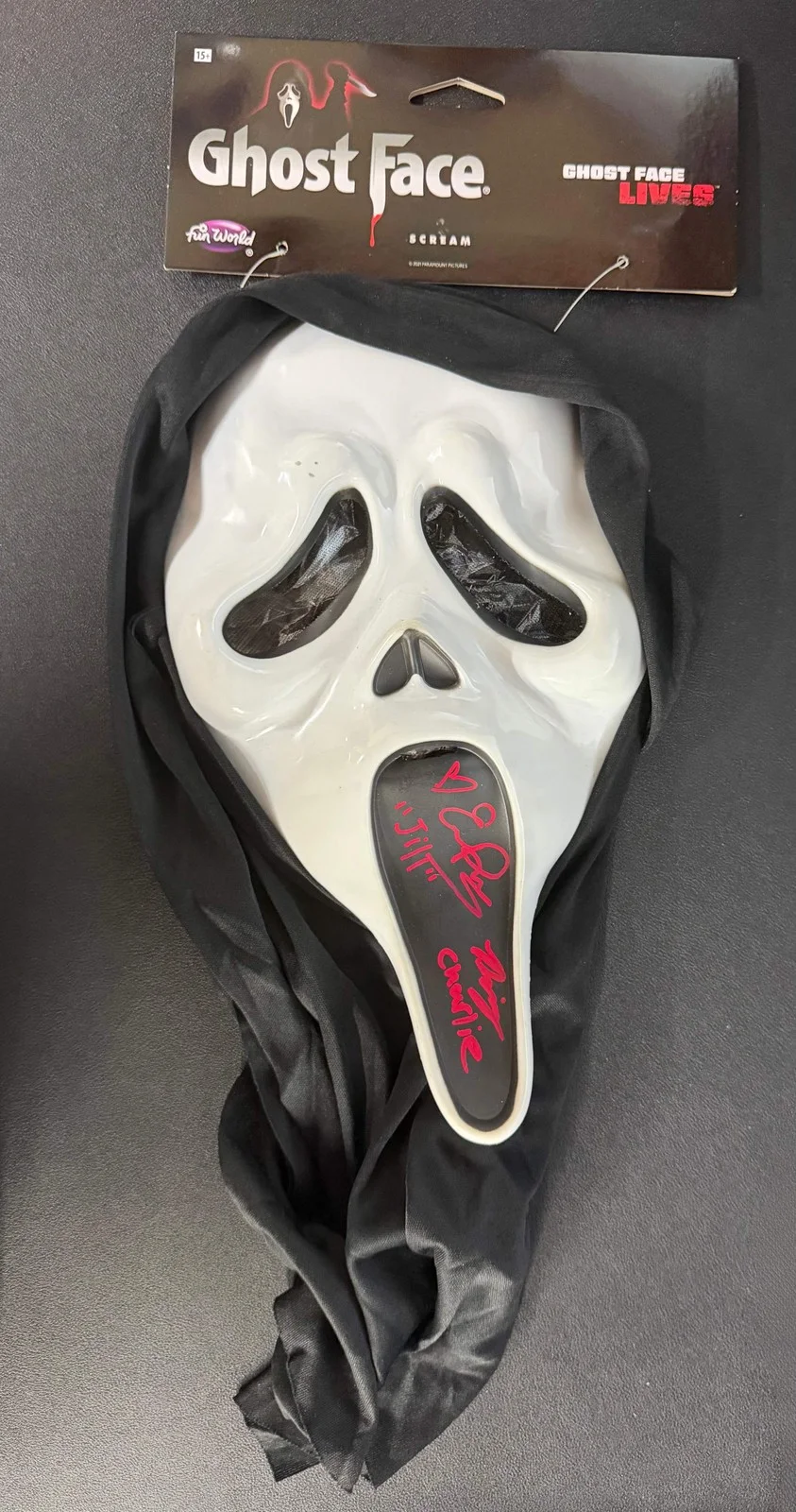 Emma Roberts; Rory Culkin — Emma Roberts & Rory Culkin Signed Ghost Face Fun World Scream Mask JSA Witnessed