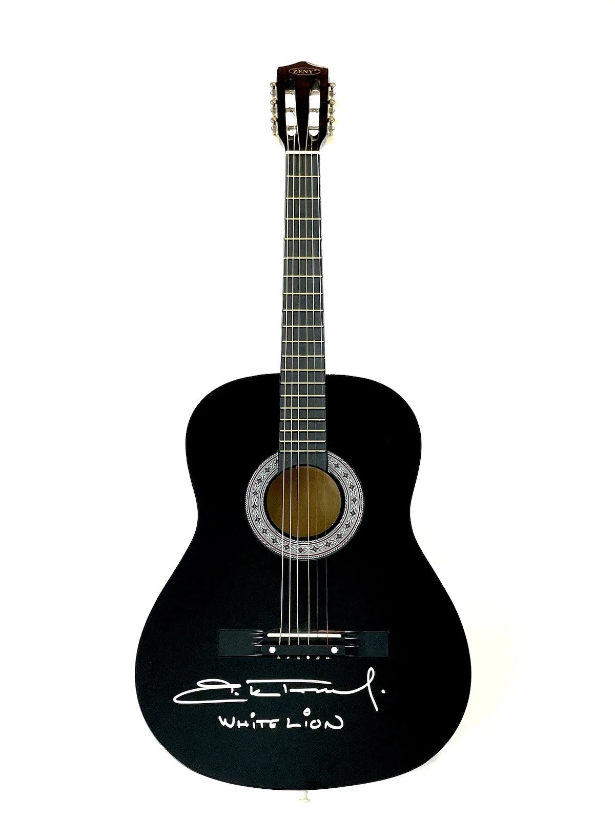 White Lion Mike Tramp Signed Autographed Acoustic Guitar JSA Witnessed COA 🤘, изображение 2