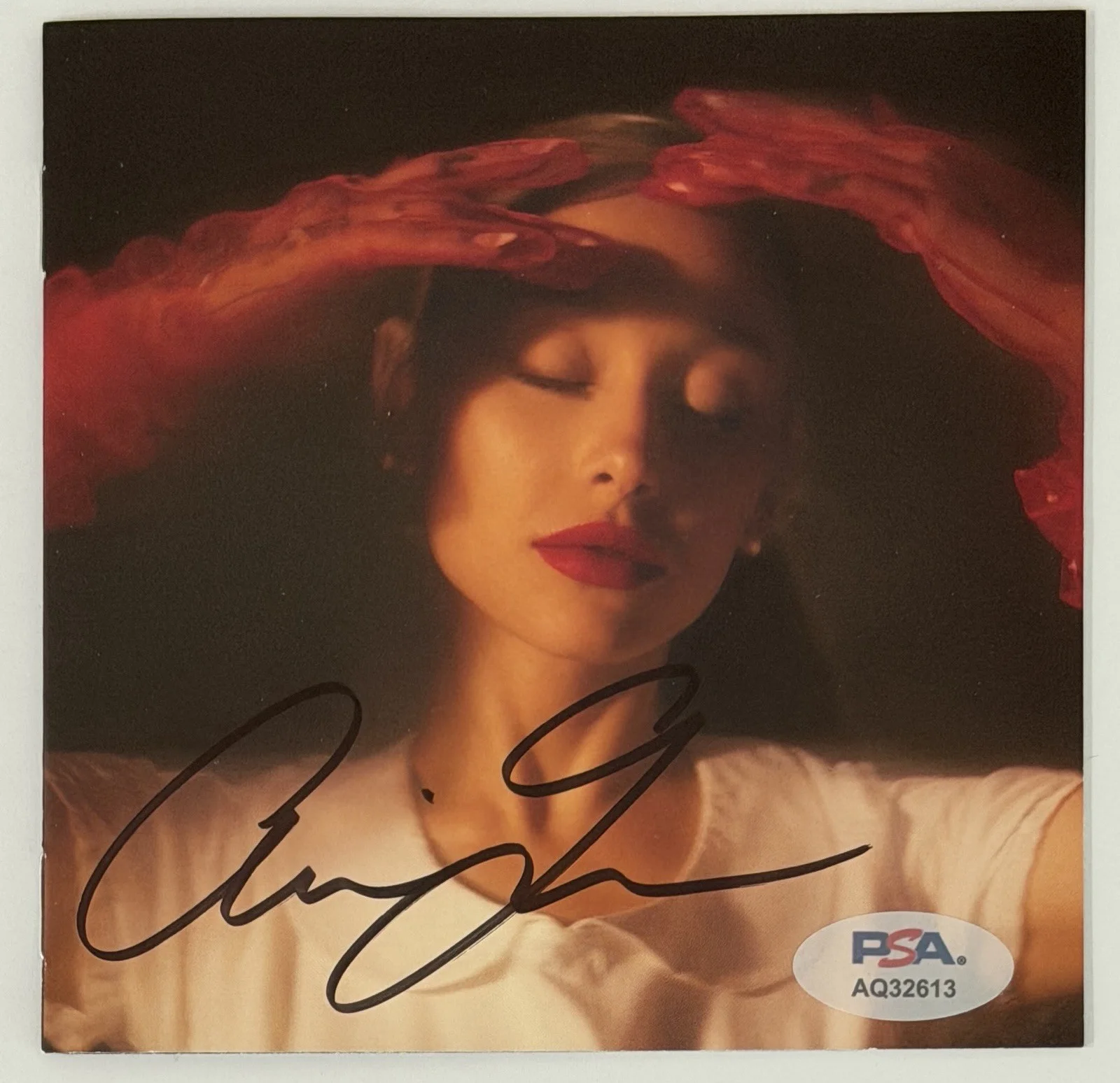 FRAMED Ariana Grande SIGNED Eternal Sunshine CD Book FULL SIG & CD PSA DNA COA, изображение 2