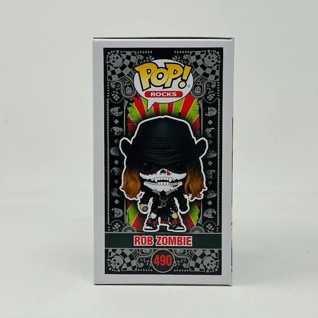 Mike Riggs Autographed X2 Guitarist Rob Zombie Funko Pop Rocks #490 JSA COA, image 4