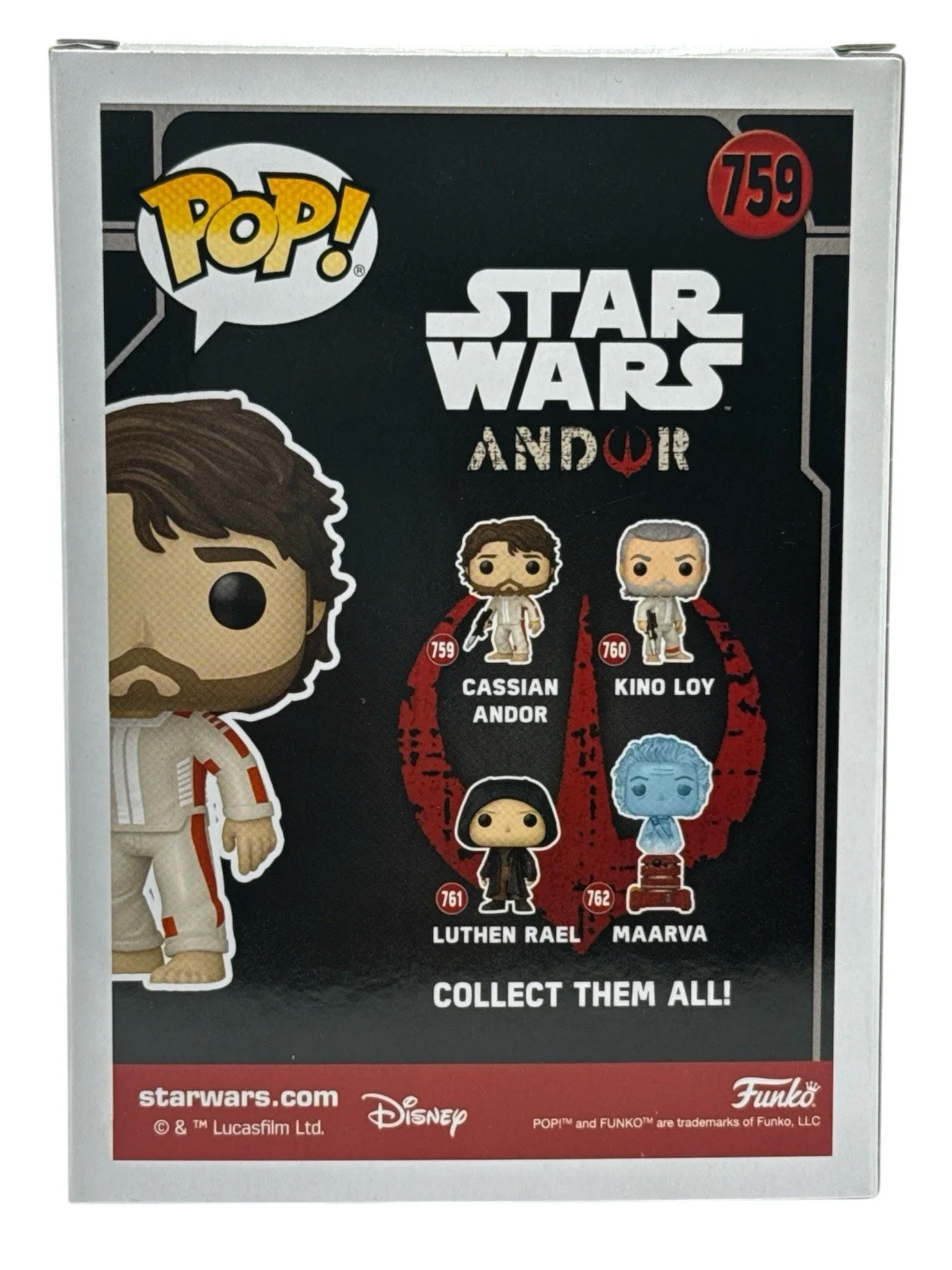 Diego Luna — Diego Luna Autograph Signed Star Wars Cassian Andor Funko Pop Beckett COA, изображение 2
