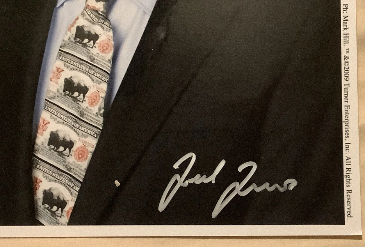 Ted Turner autographed 8 x 10 photo Atlanta Braves, image 2