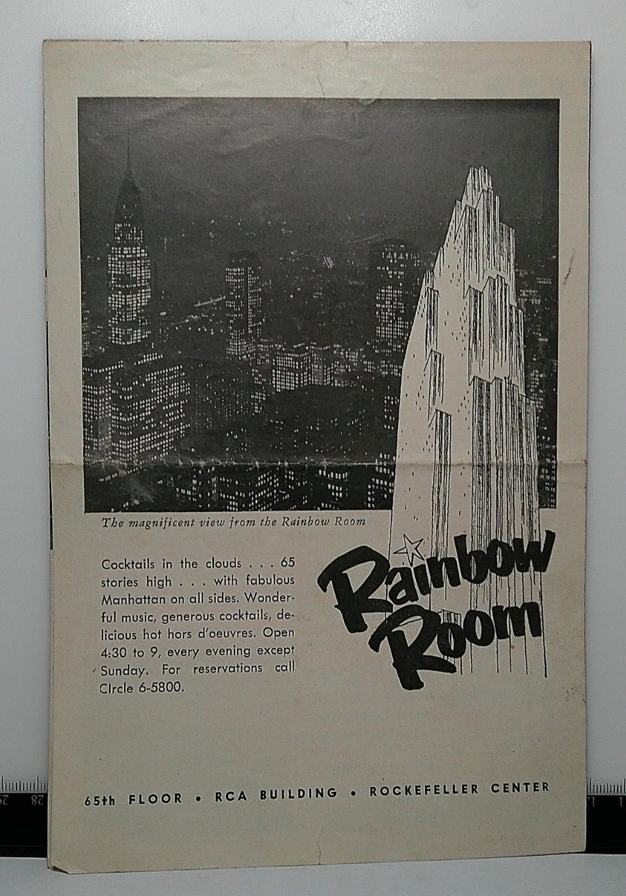 1954 Radio City Music Hall New York leaflet Knight Of The Round Table, изображение 2