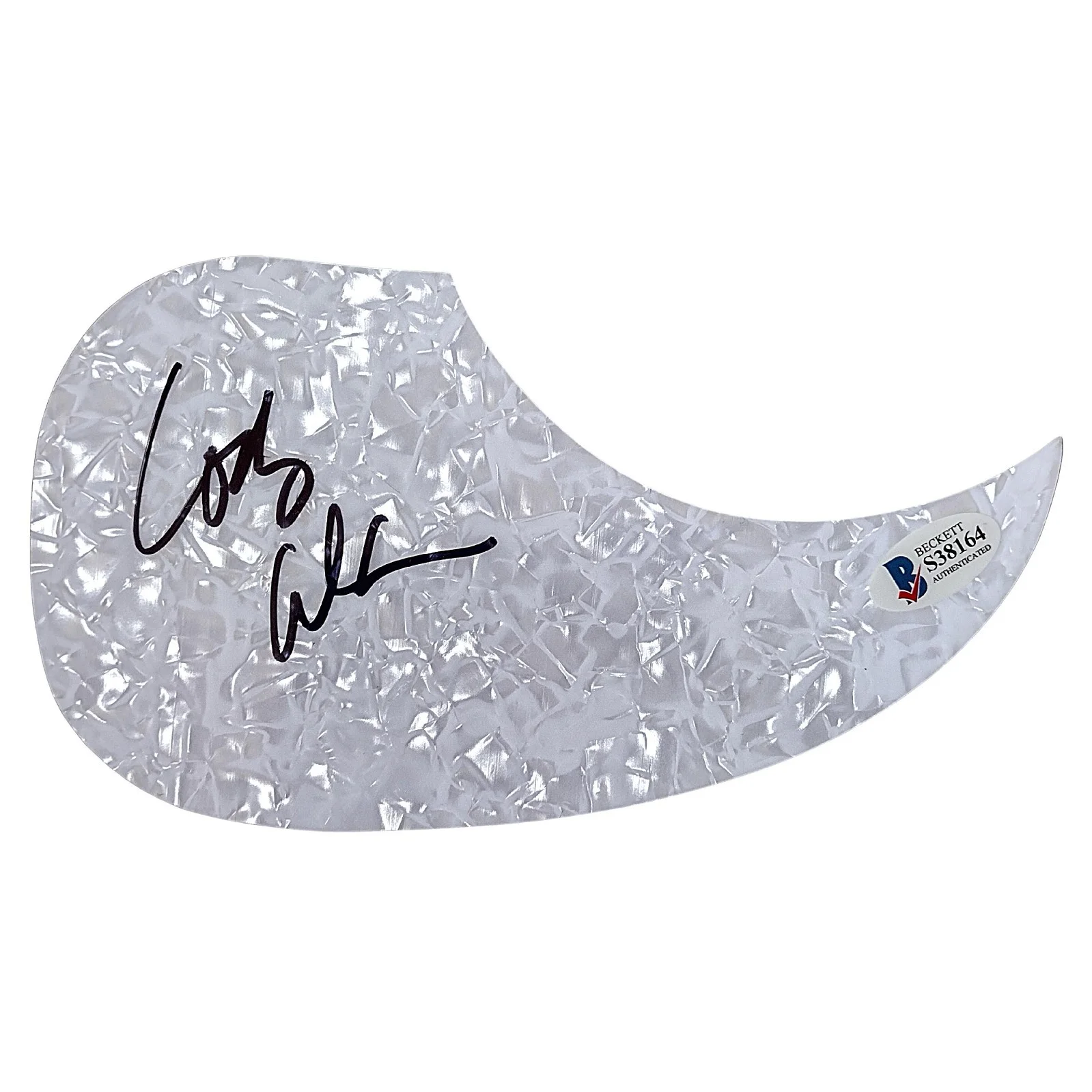Cody Alan — Cody Alan Signed Acoustic Guitar Pickguard Beckett BAS COA Country Music Auto, image 2