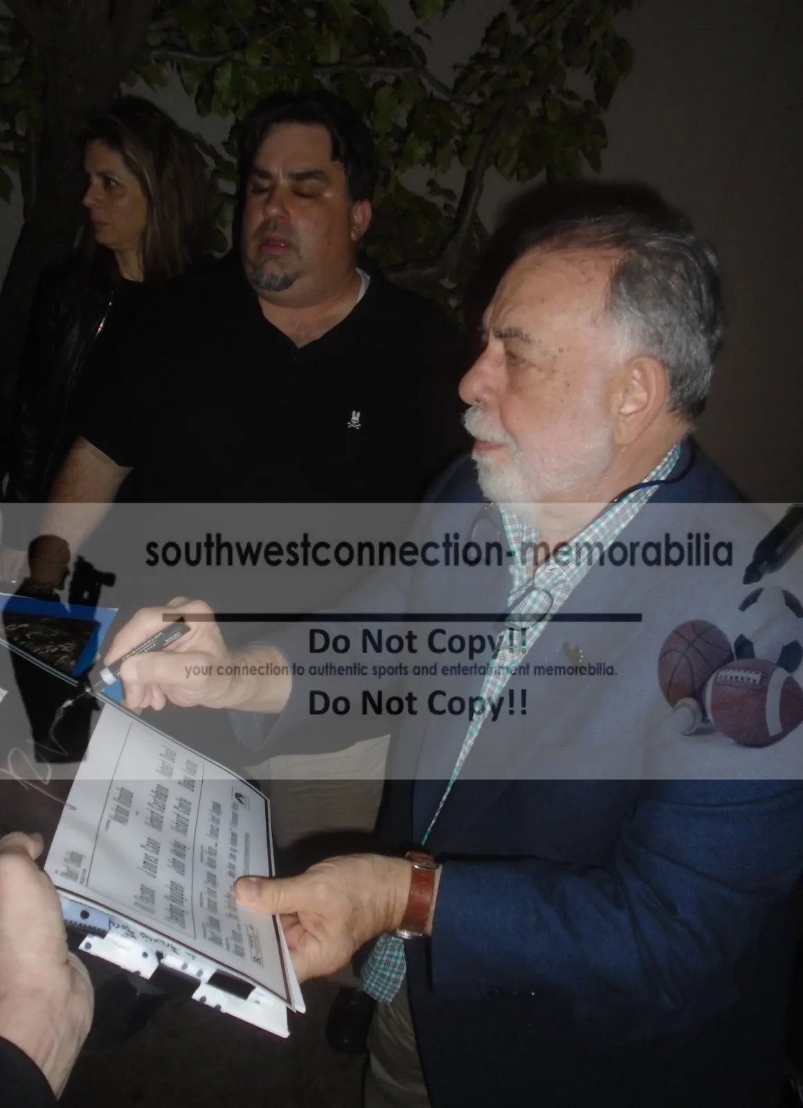 Francis Ford Coppola — Francis Ford Coppola Signed Godfather 12 by 18 Poster Exact Photo Proof BAS Auto, image 2