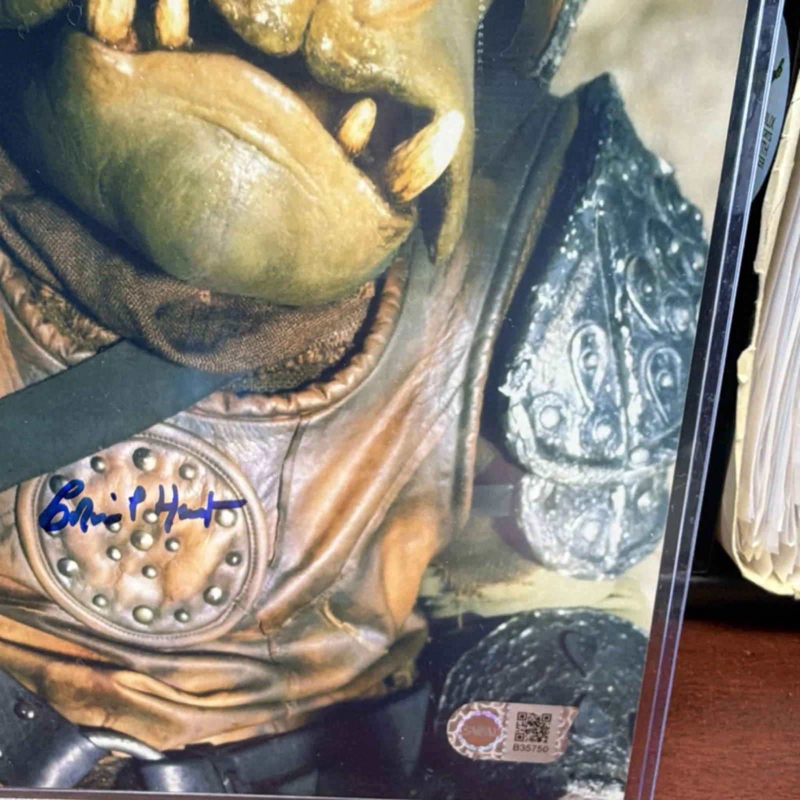 Return of the Jedi Colin Hunt Gamorrean Guard SWAU authentication, изображение 2